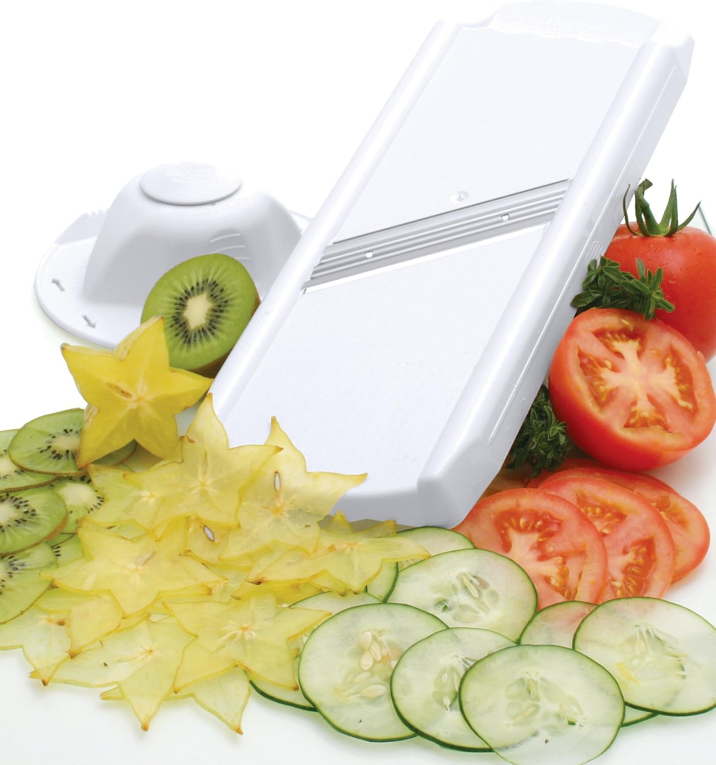 Swissmar Borner Disc Mandoline Slicer – White by Kitchen Niche