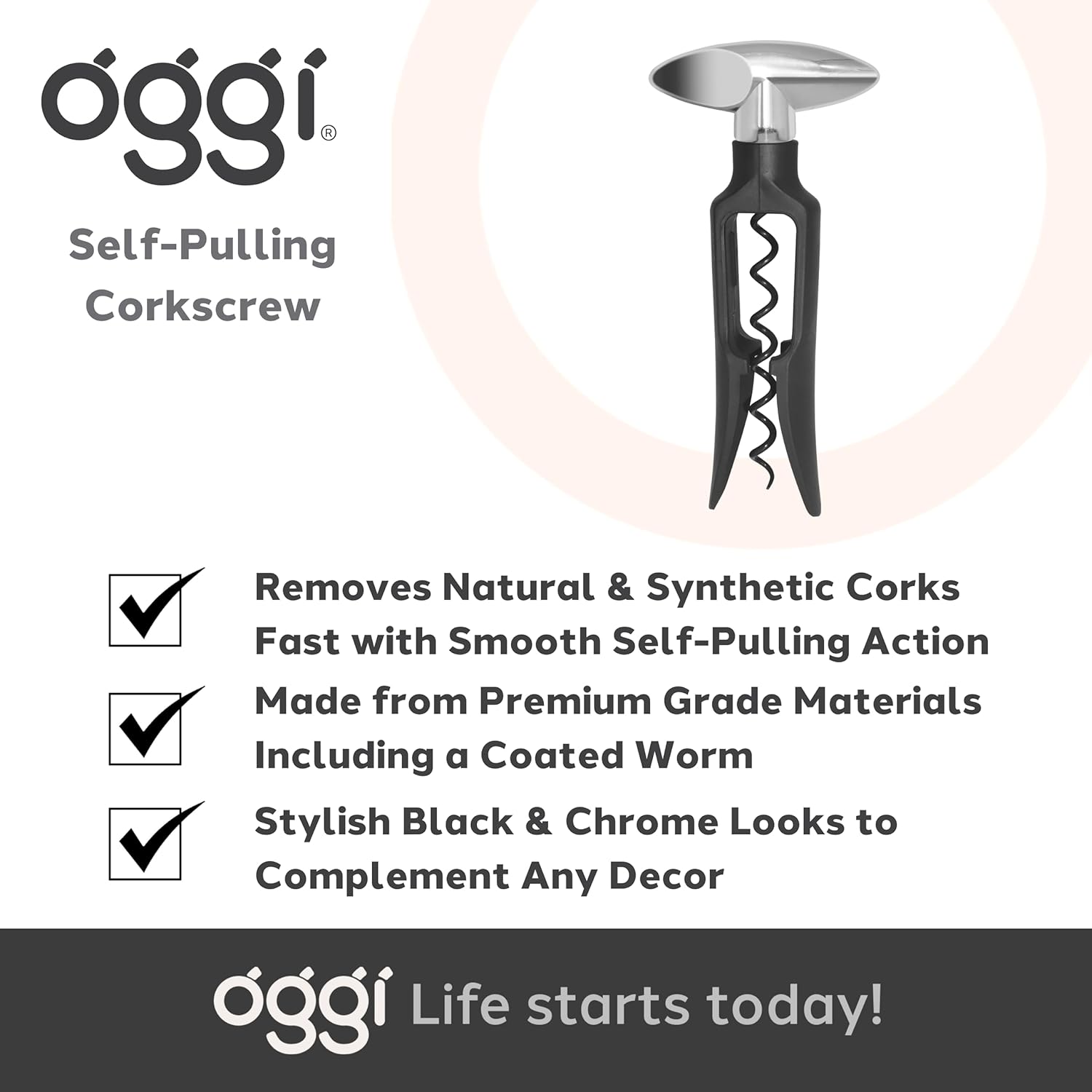 Oggi Self-Pulling Corkscrew