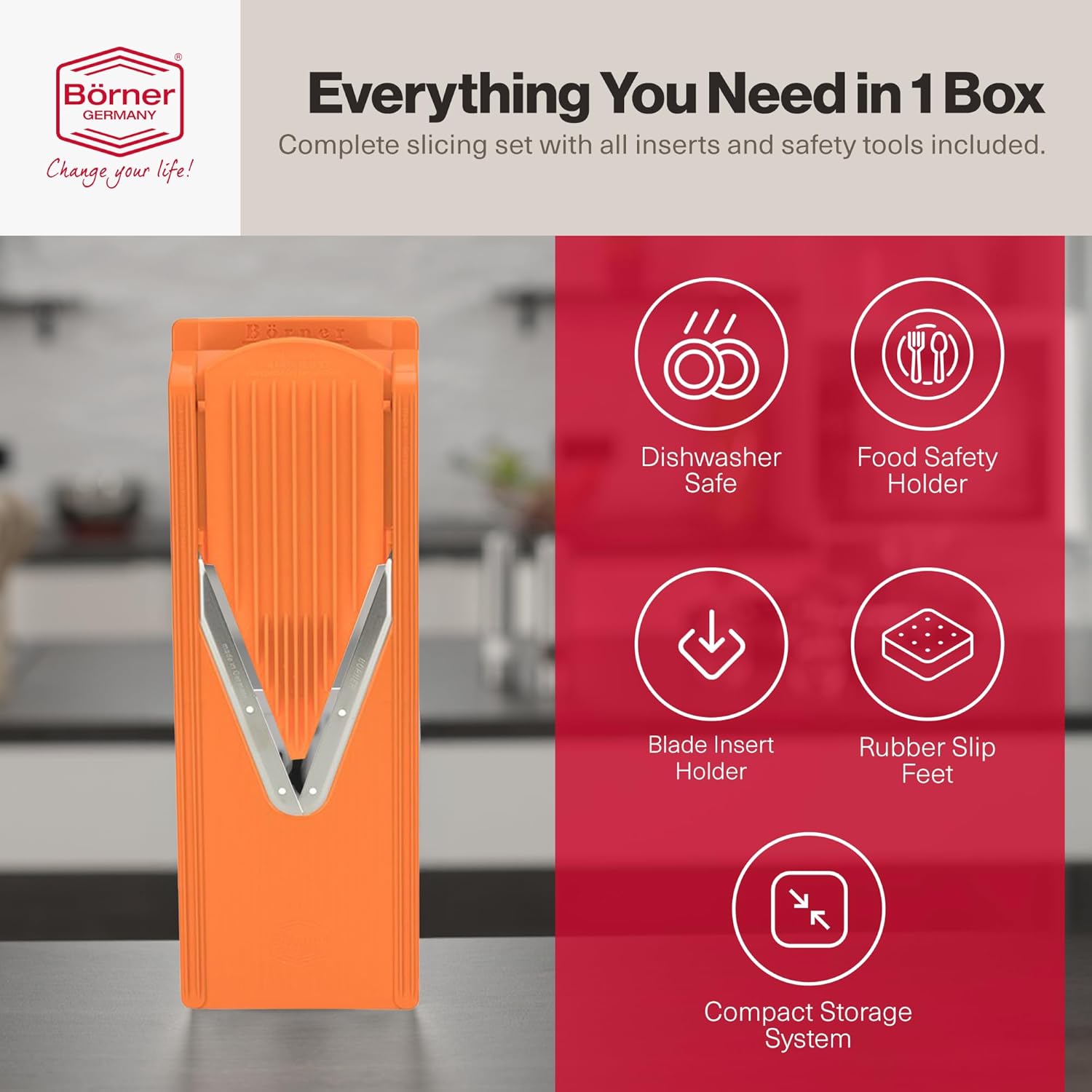 Börner V-Slicer® Plus Mandoline – Orange