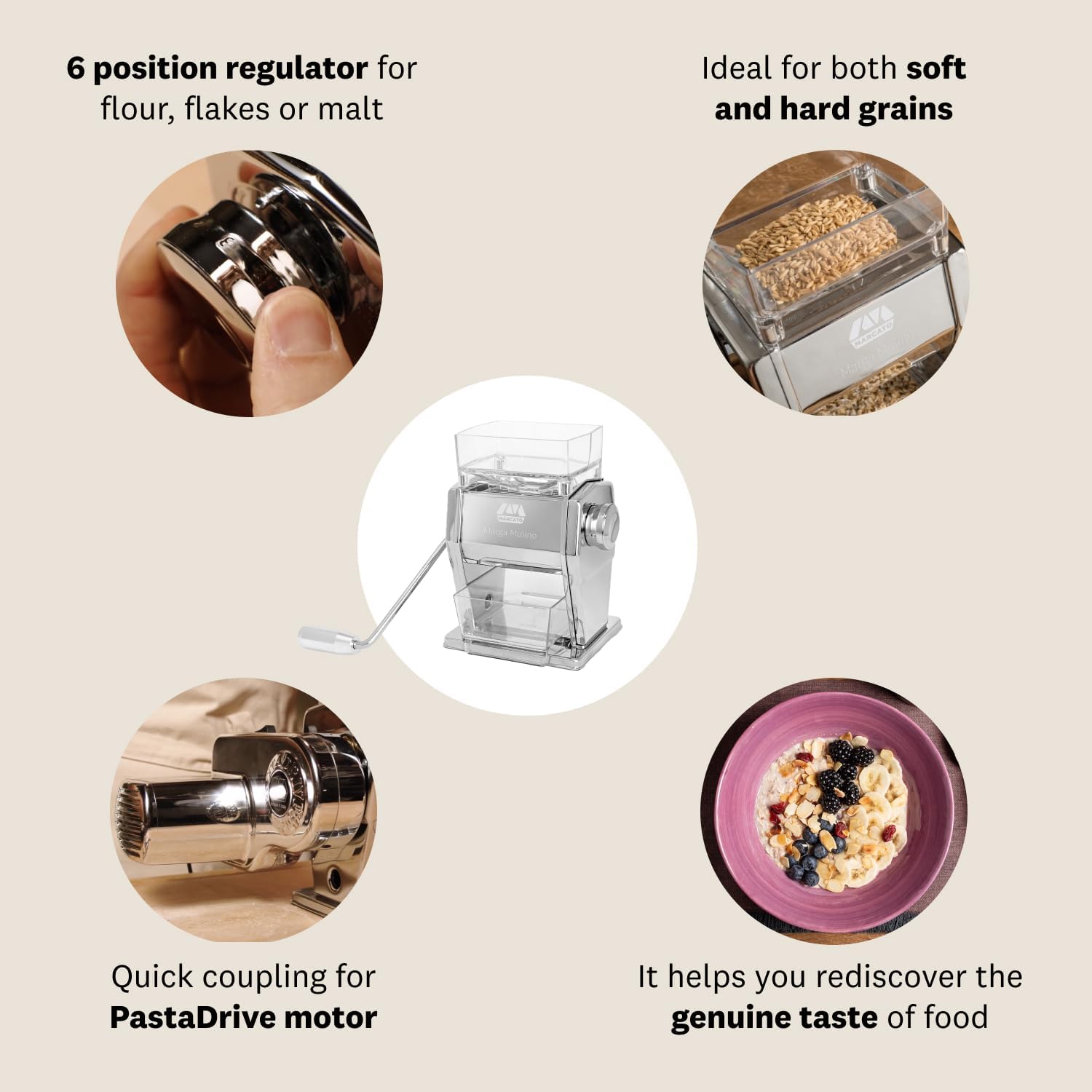 Marcato Marga Mulino Grain Mill