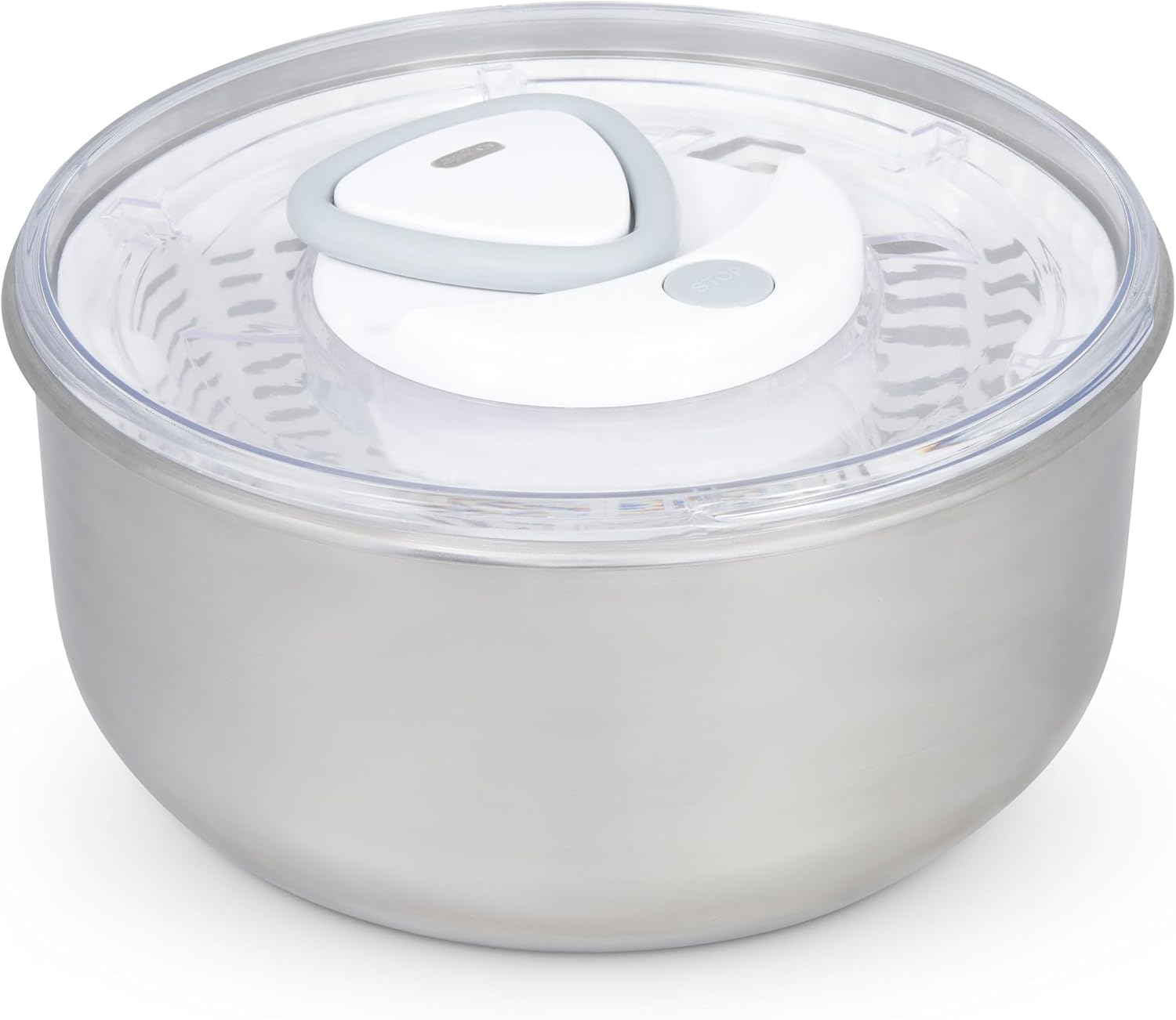 Zyliss Easy Spin 2 Salad Spinner – Stainless Steel Bowl by Kitchen Niche