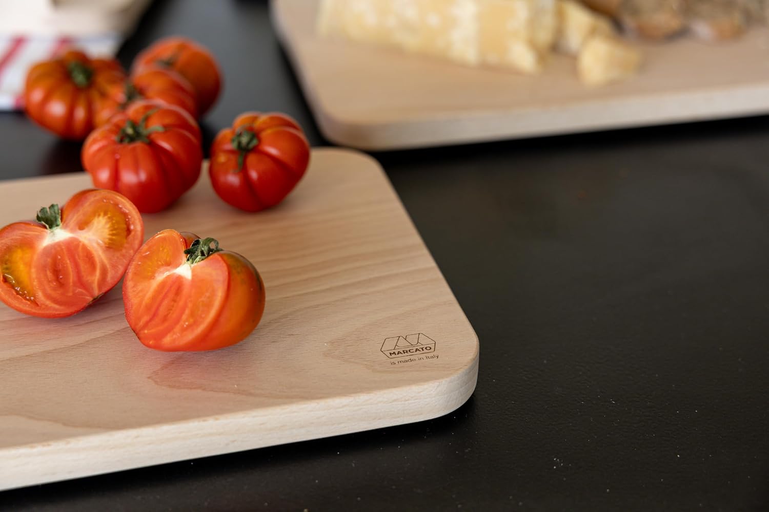 Marcato Premium Classic Beechwood Cutting Board, Medium – 30 x 22 x 2.5 cm