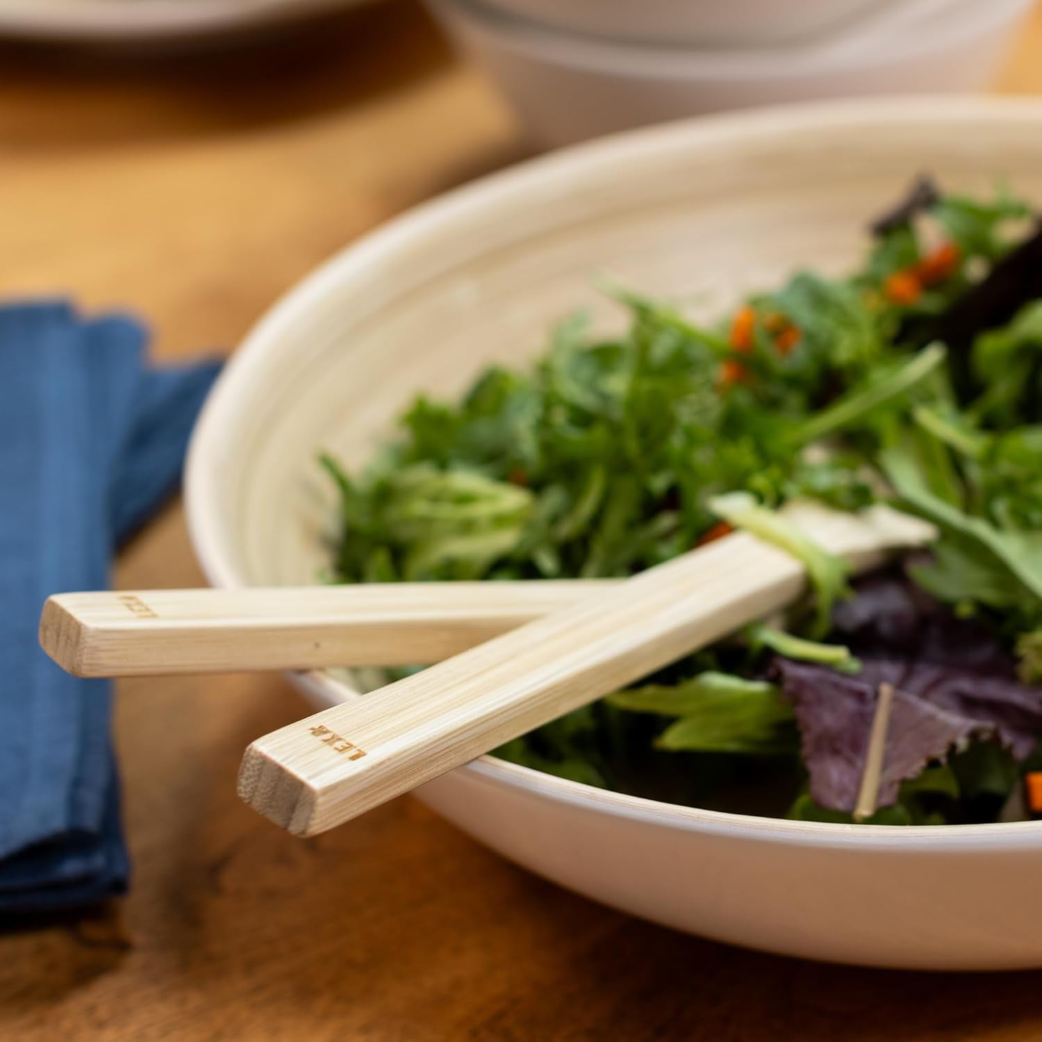 Joyce Chen Lexa Bamboo Salad Utensil Set – Natural – 12 Inch