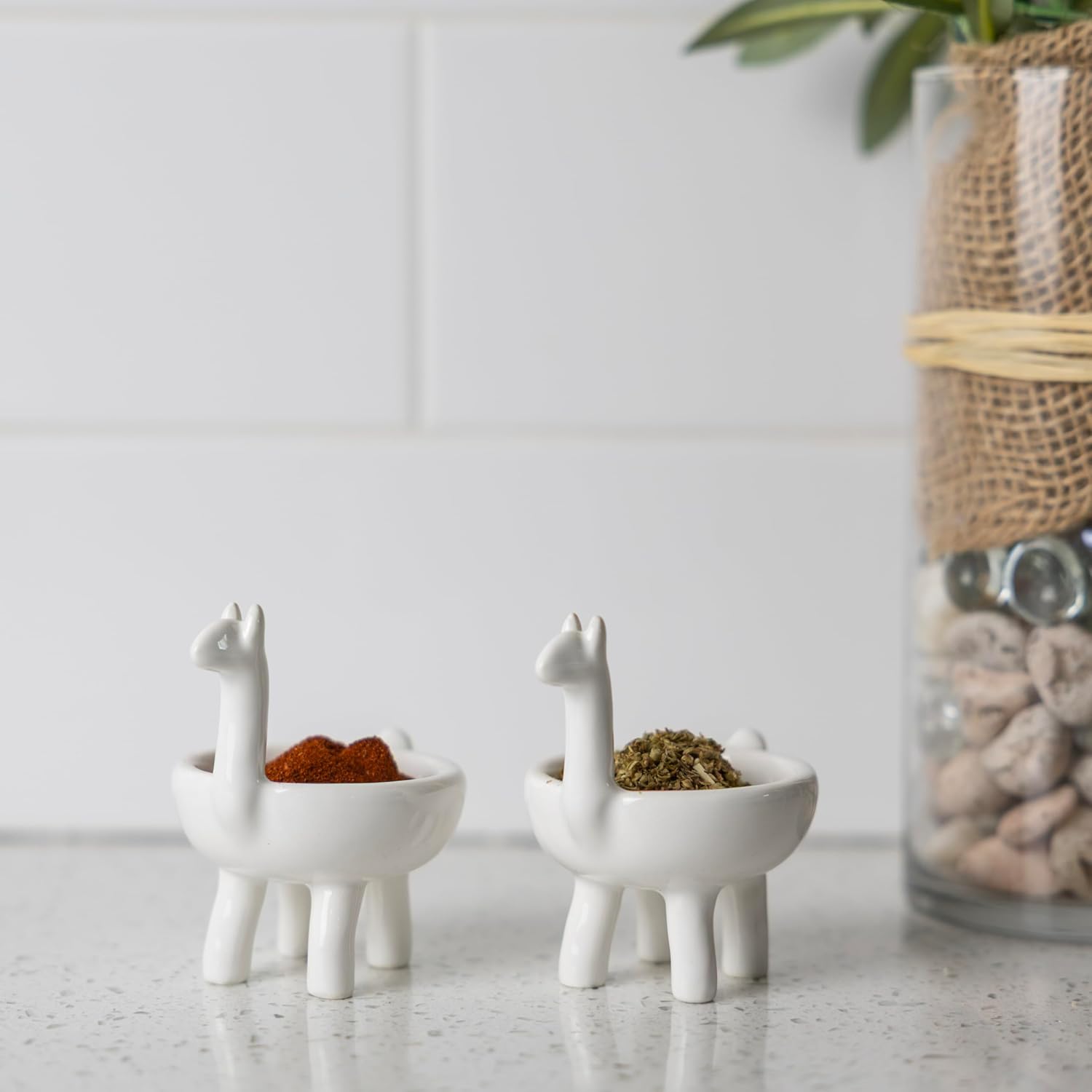 Fox Run Ceramic Llama Pinch Bowls