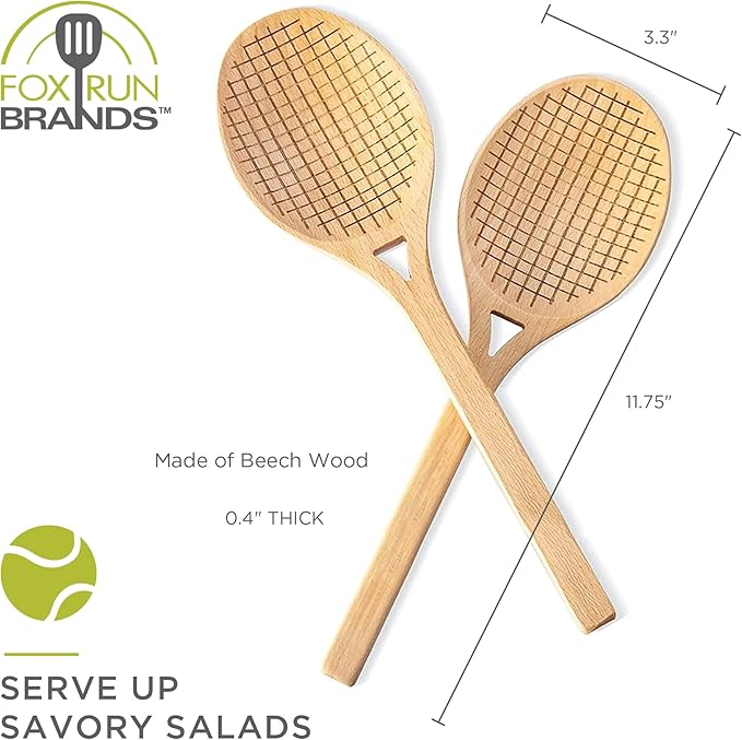 Fox Run Tennis Racket Salad Servers – Set of 2