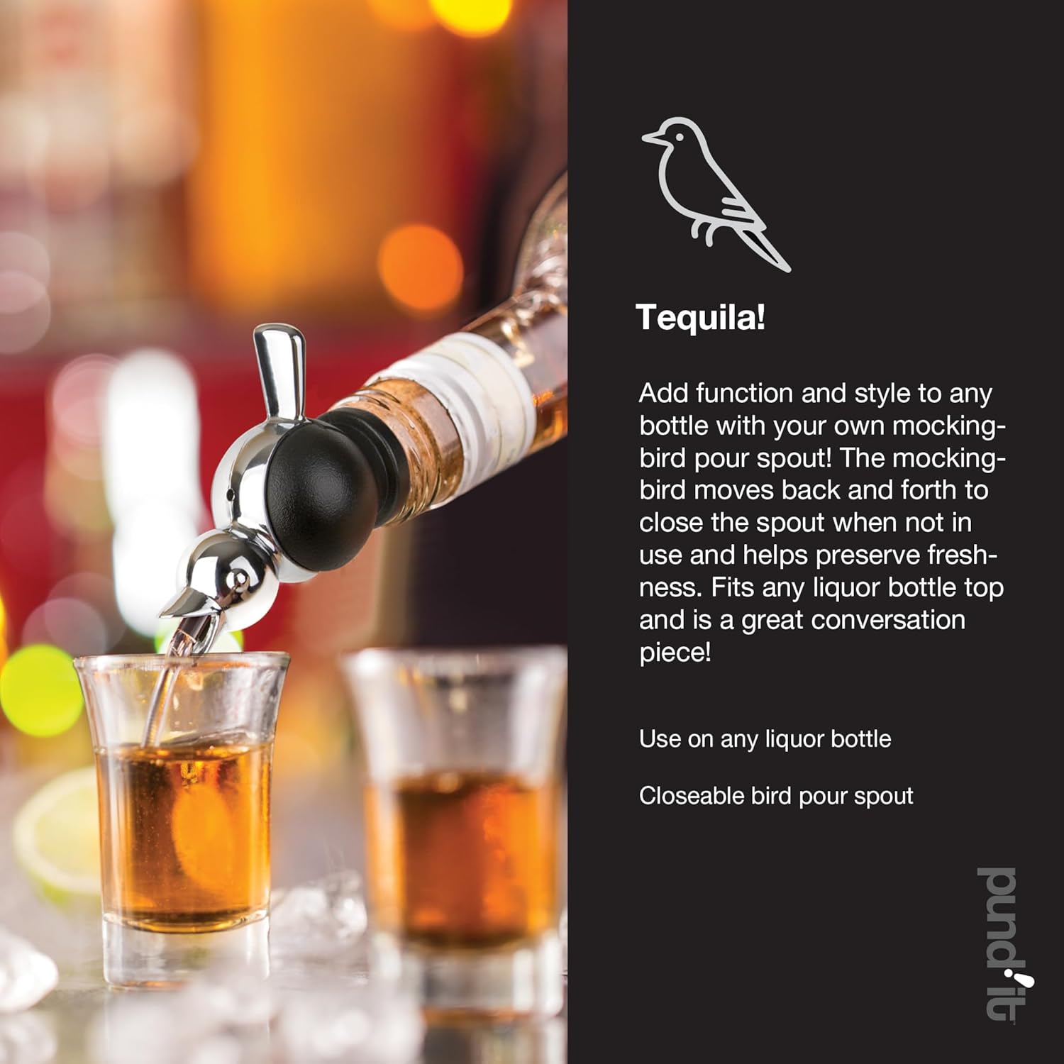 Pundit Tequila Mockingbird Bottle Pourer