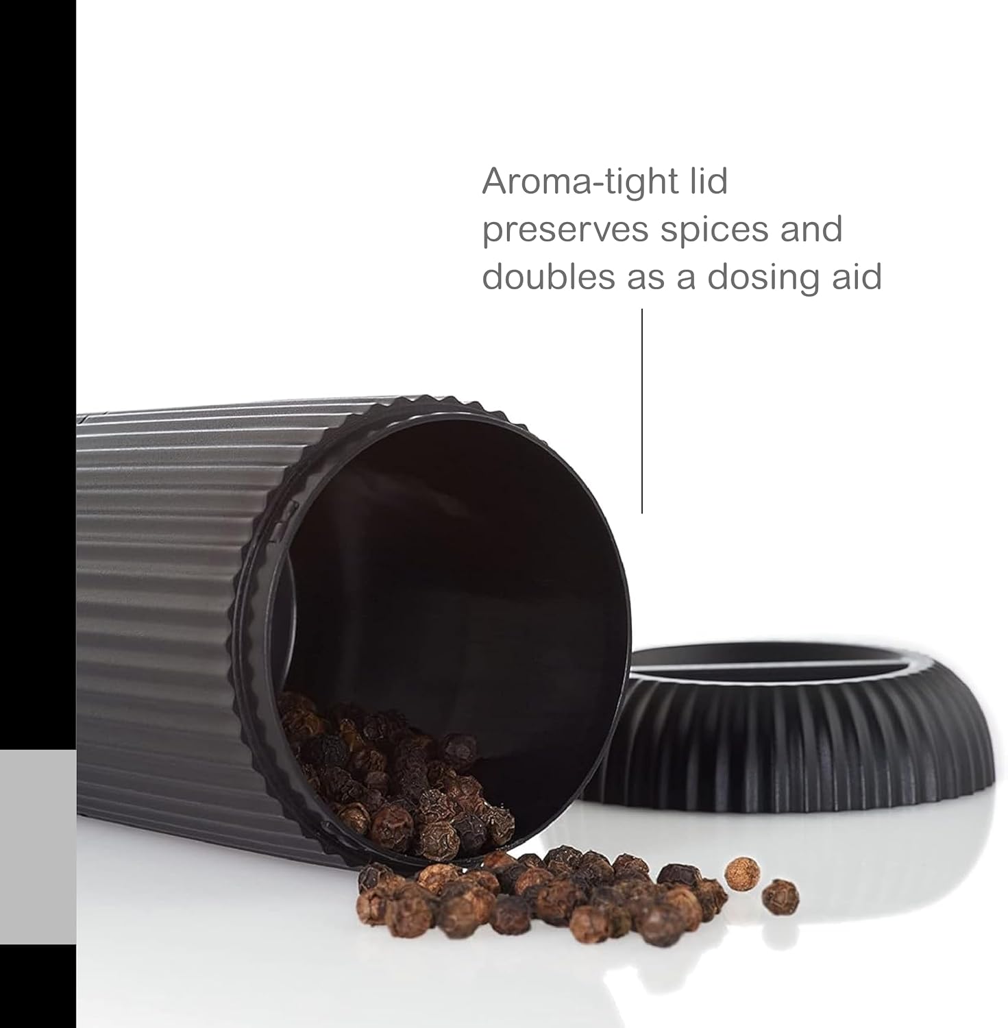 AdHoc Scape Salt and Pepper Mill Set – Dark & Light Green – 4.8" / 12 cm