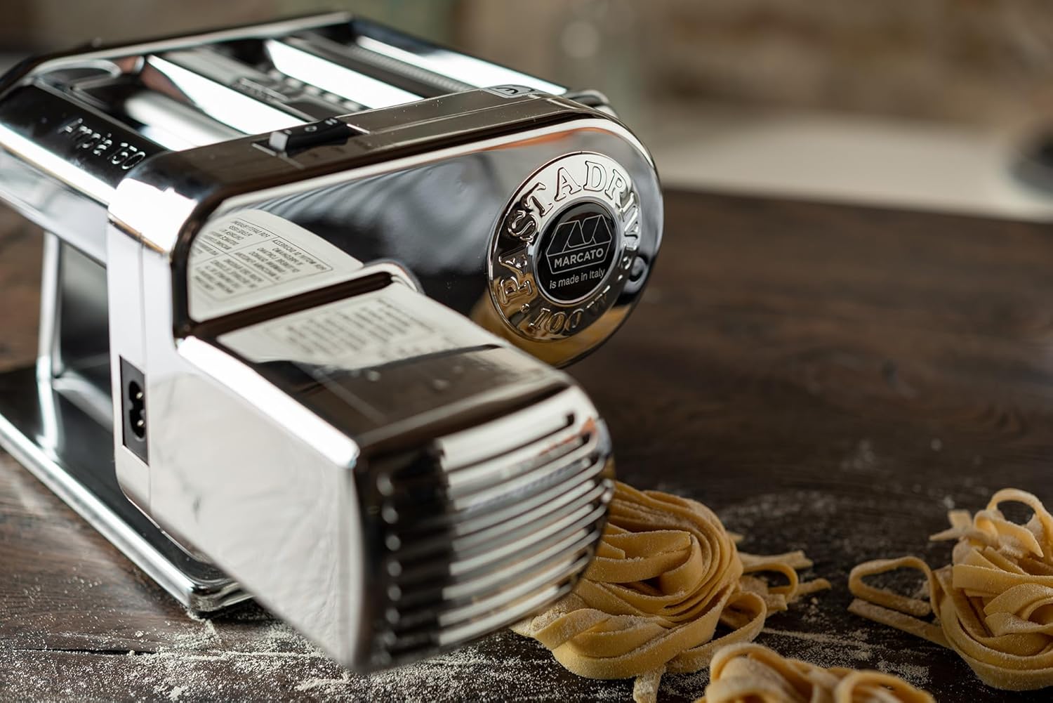 Marcato AmpiaMotor 110V Pasta Machine – Electric Pasta Maker