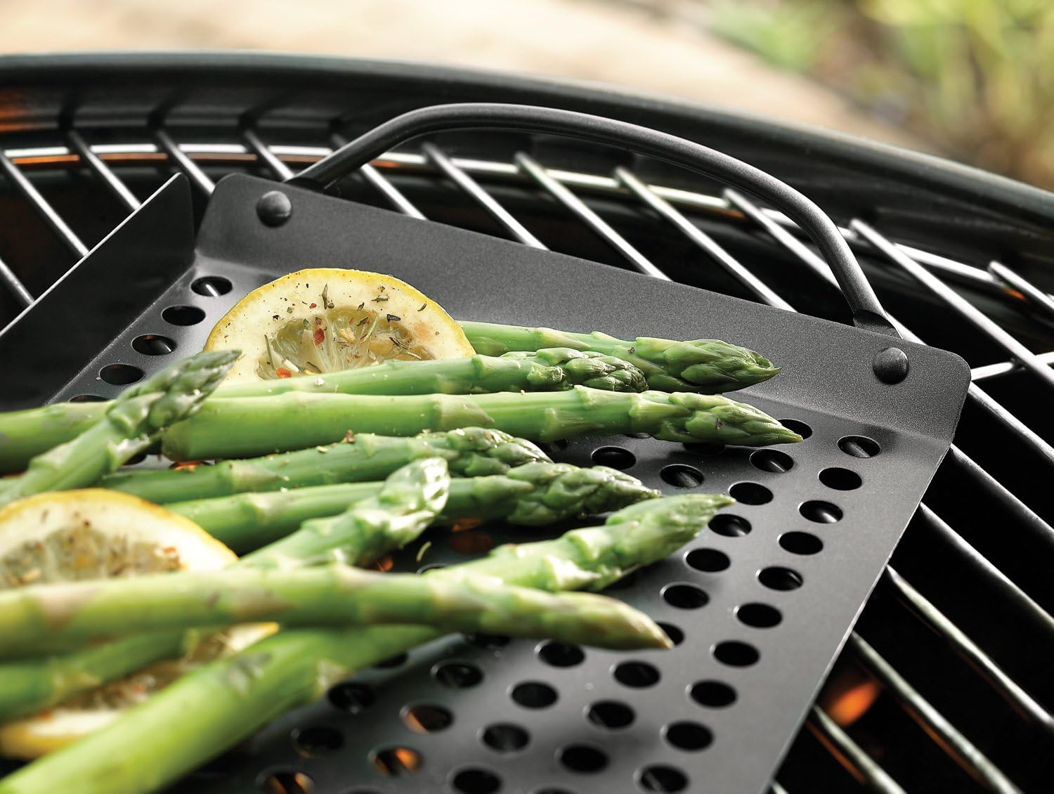 Outset Non-Stick Grill Grid with Handles – 7" × 11"