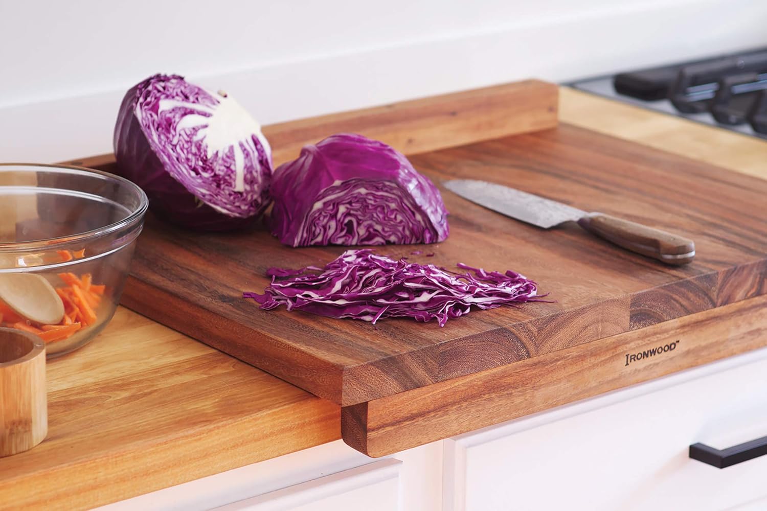 Ironwood Lyon Reversible Acacia Wood Pastry Board