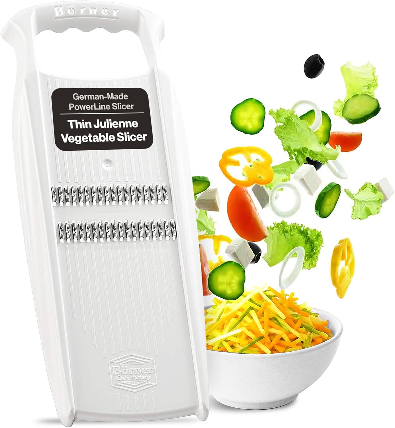 Börner PowerLine Thin Julienne Slicer – White