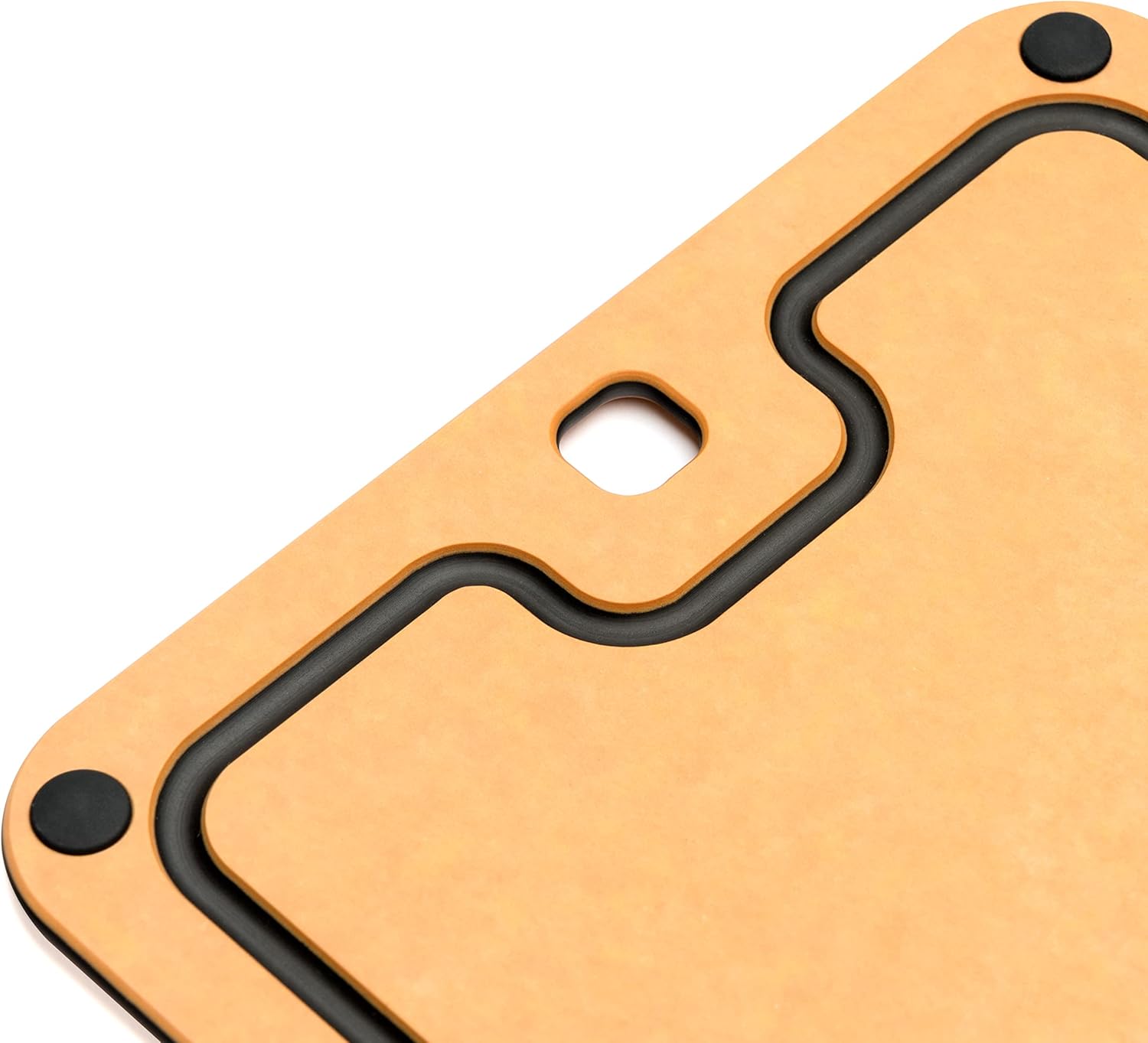 Cuisipro Fibre Wood Board with Silicone Feet – 30.5 x 22.9 x 0.6 cm – Natural Cuisipro by Kitchen Niche