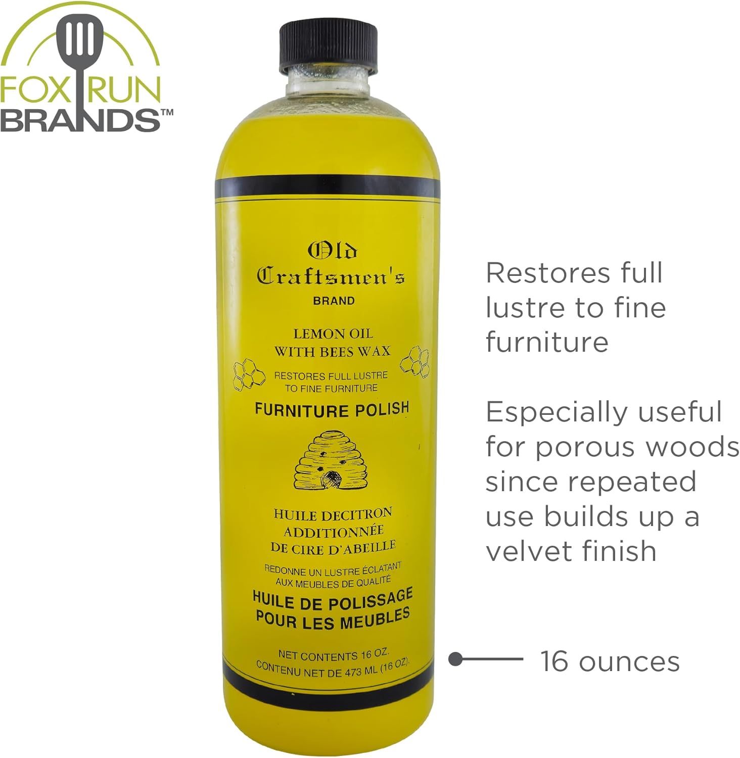Fox Run Lemon Oil – 16 oz Bottle