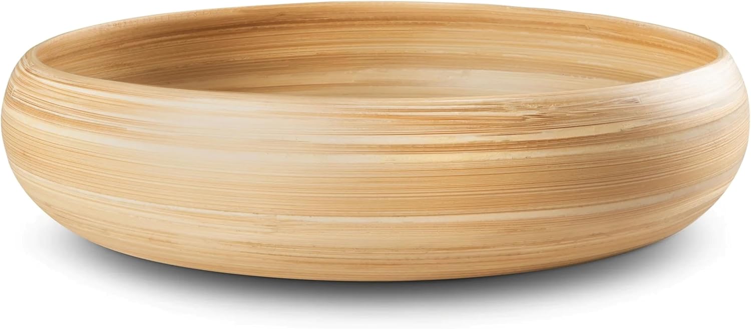 Joyce Chen Lexa Bamboo Fruit Bowl – Natural – 12 Inch
