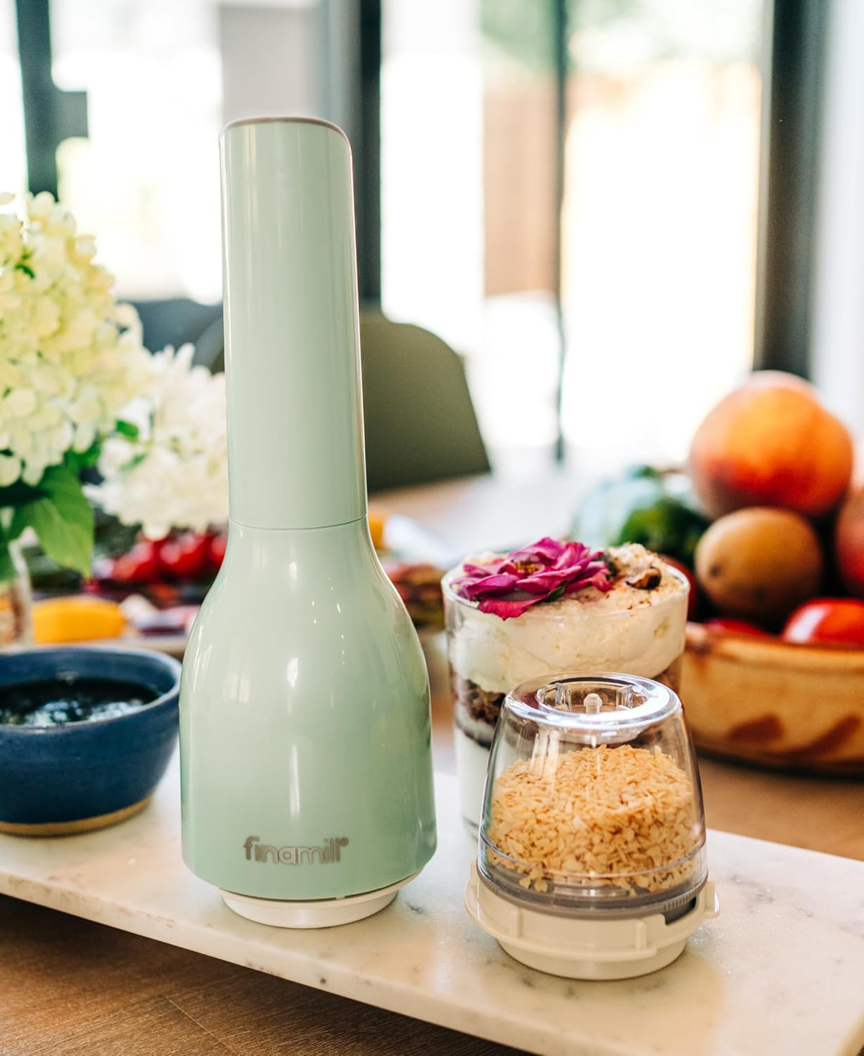 FinaMill Electric Pepper & Spice Grinder with 2 Pods – Mint