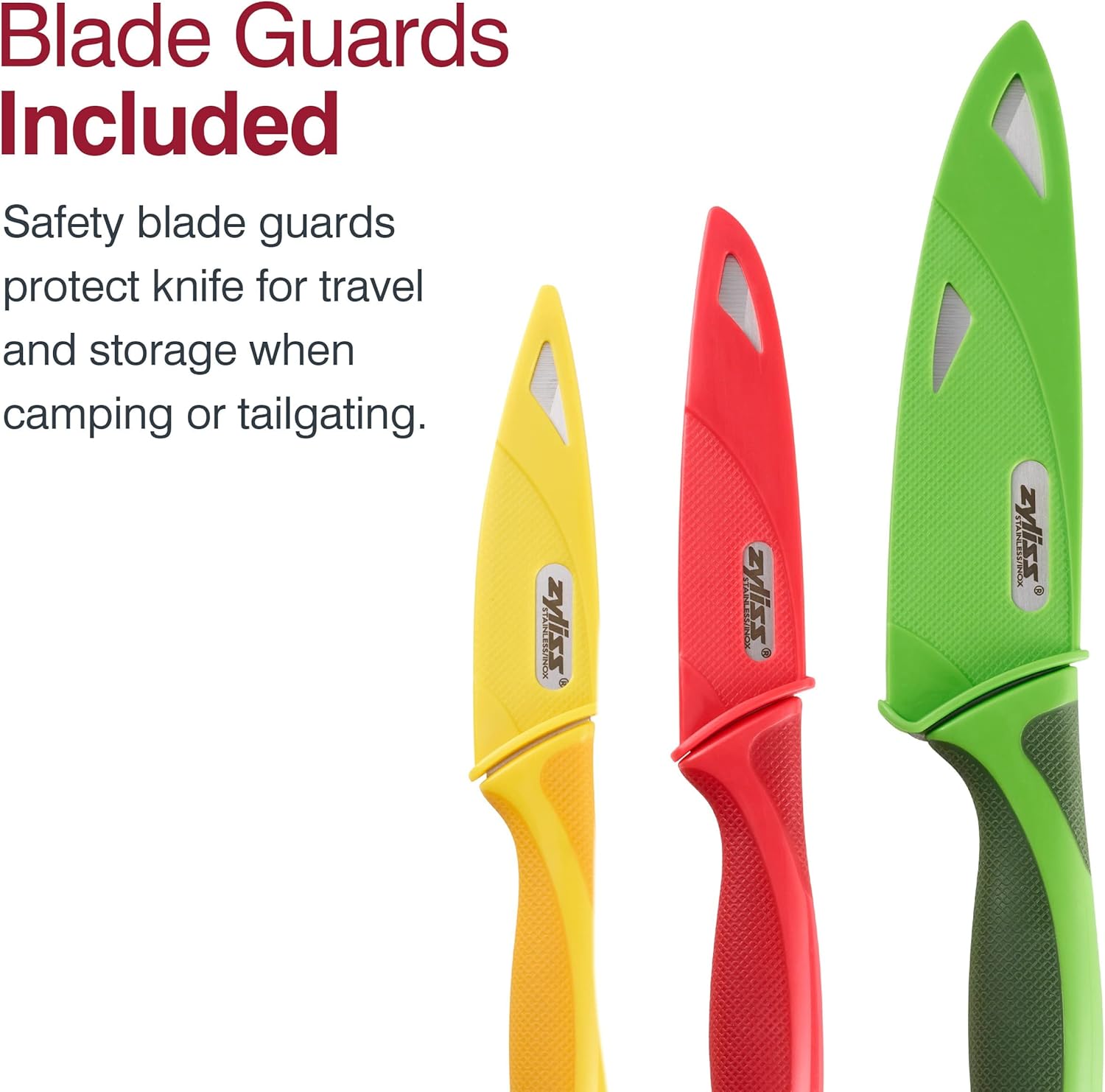 Zyliss Knife Set – 3pc (Paring / Serrated Paring / Utility) by Kitchen Niche