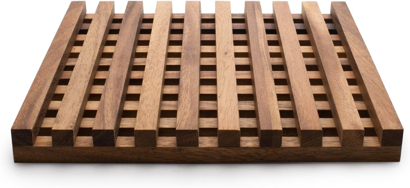 Ironwood Acacia Wood Large Venetian Trivet