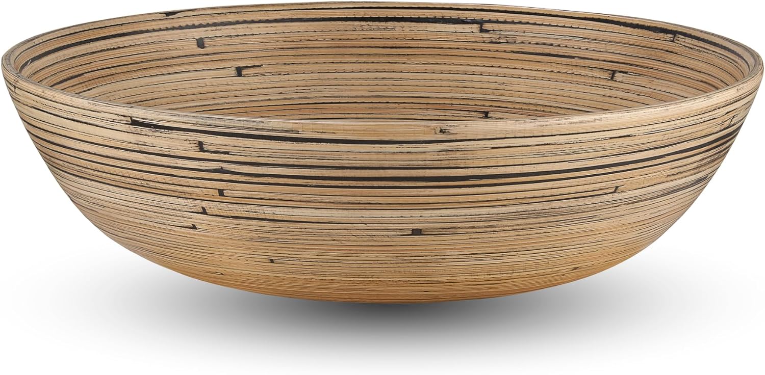 Joyce Chen Lexa Bamboo Salad Bowl – Black – 12 Inch