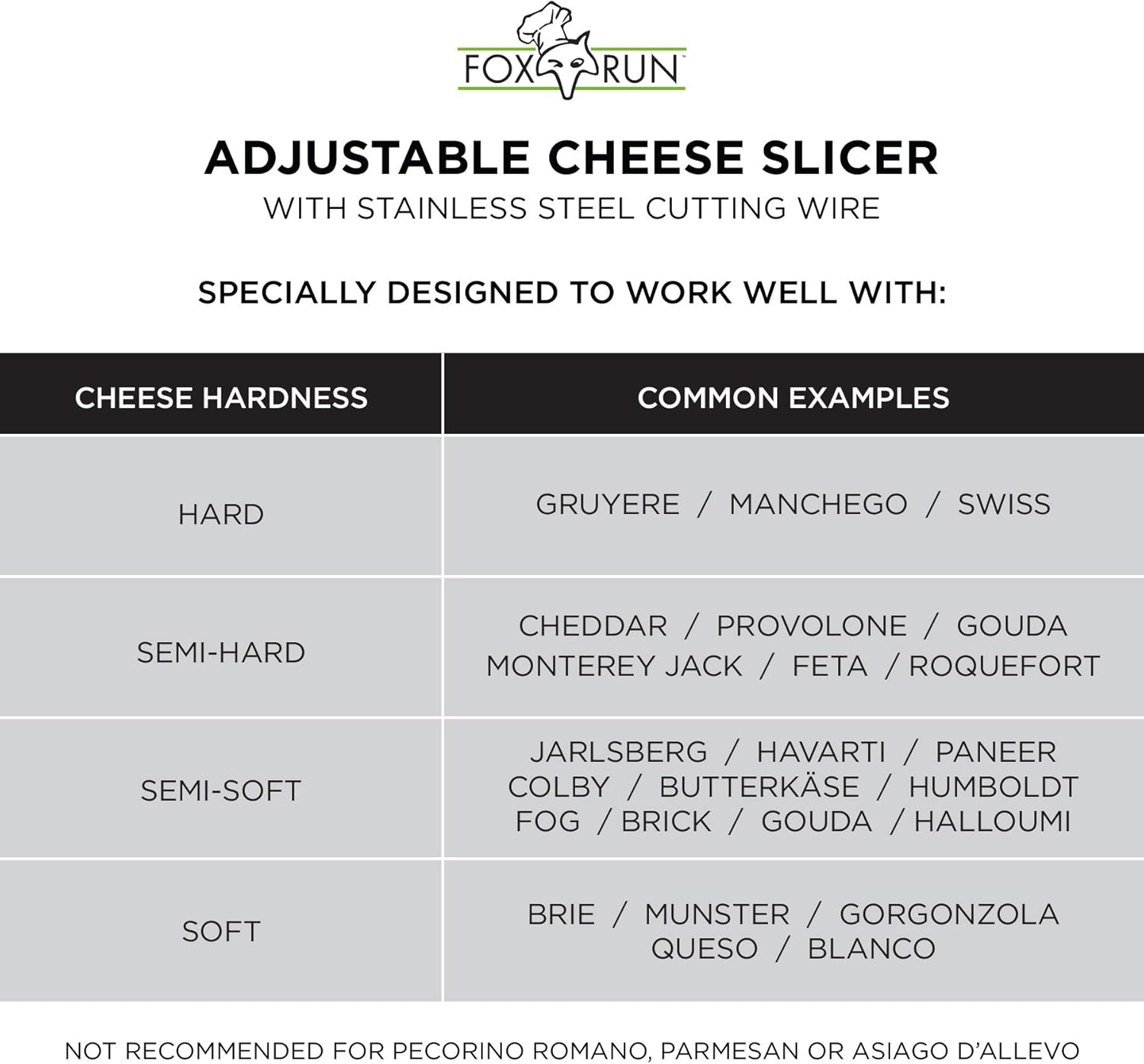 Fox Run Adjustable Wire Cheese Slicer