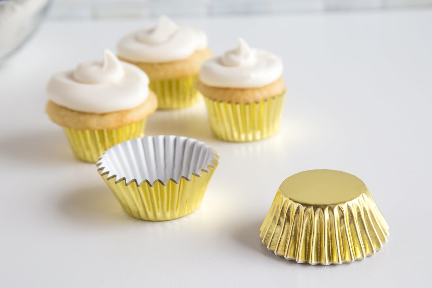 Fox Run Gold Foil Mini Baking Cup Set of 48