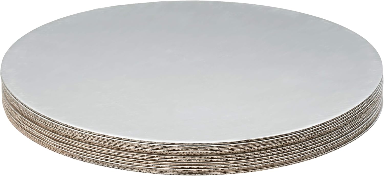 Fox Run Round Silver Cake Base 10" Set of 12