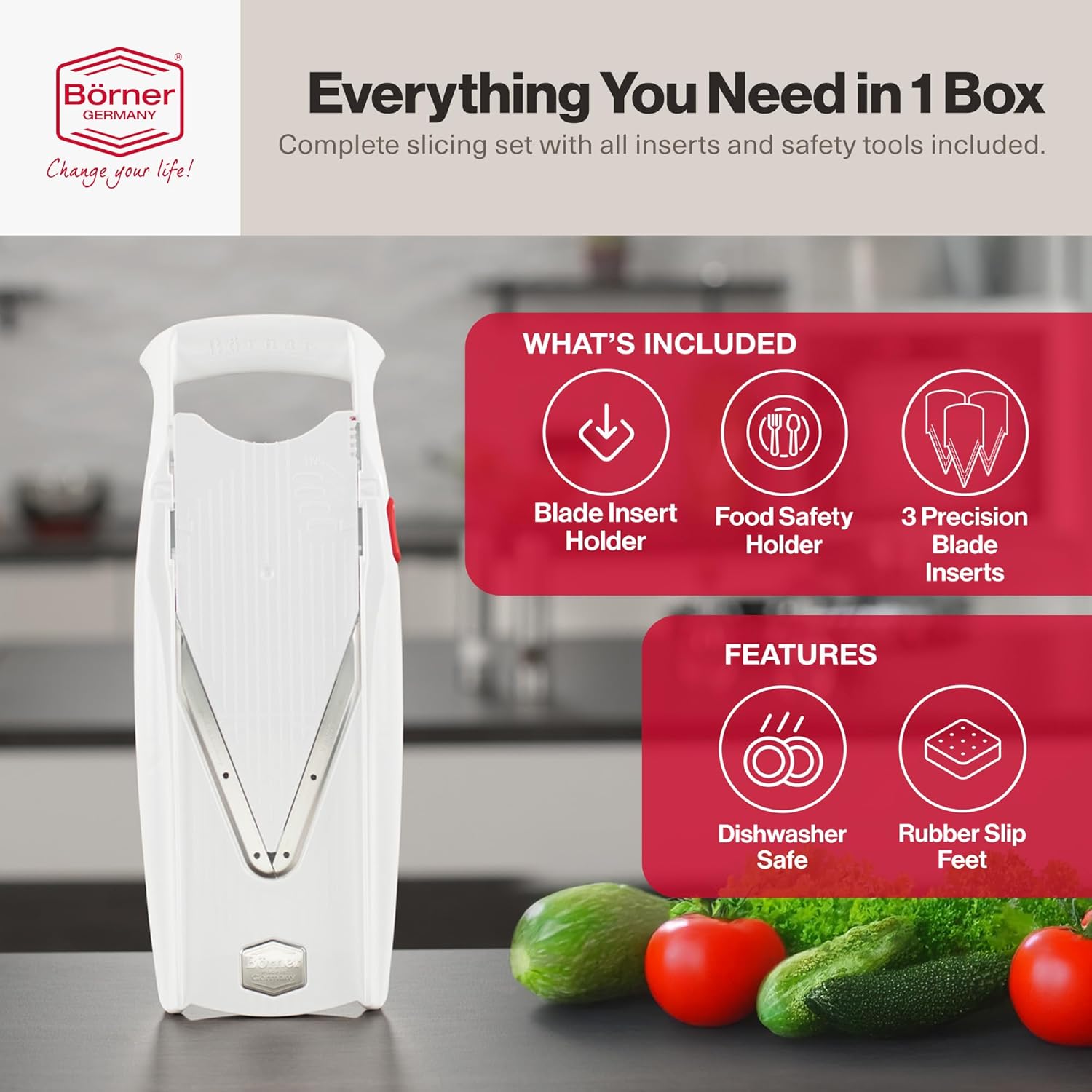 Börner VPower V-Slicer Mandoline – White