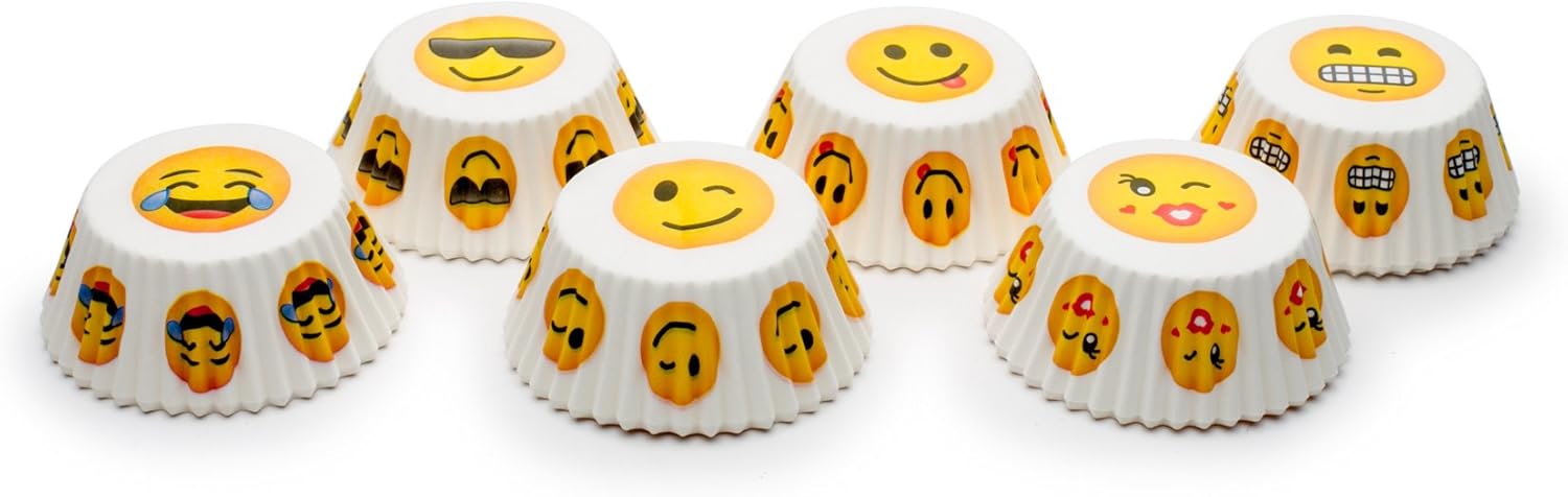 Fox Run Mixed Emoji Baking Cup Set of 300