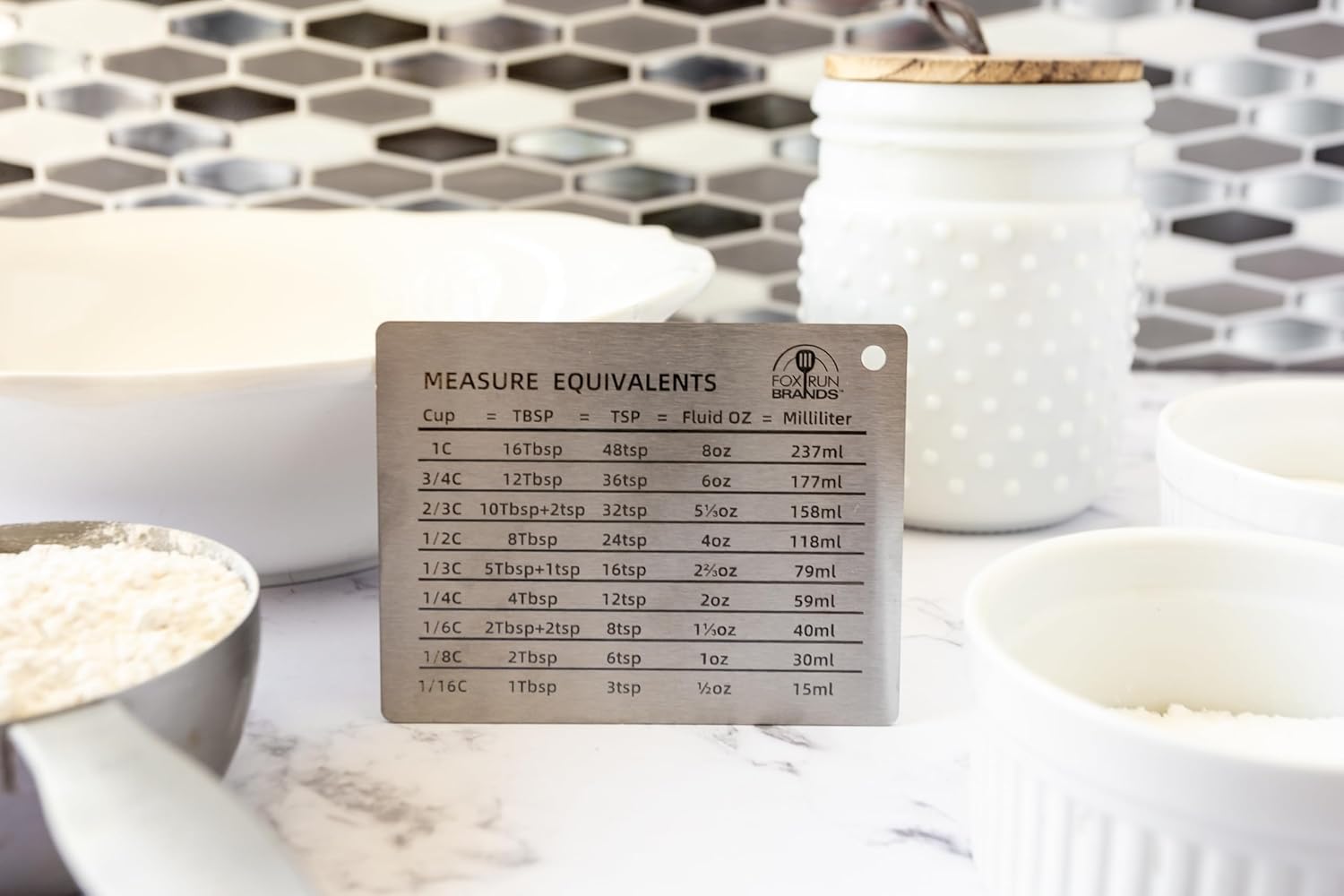 Fox Run Stainless Steel Measurement Magnet