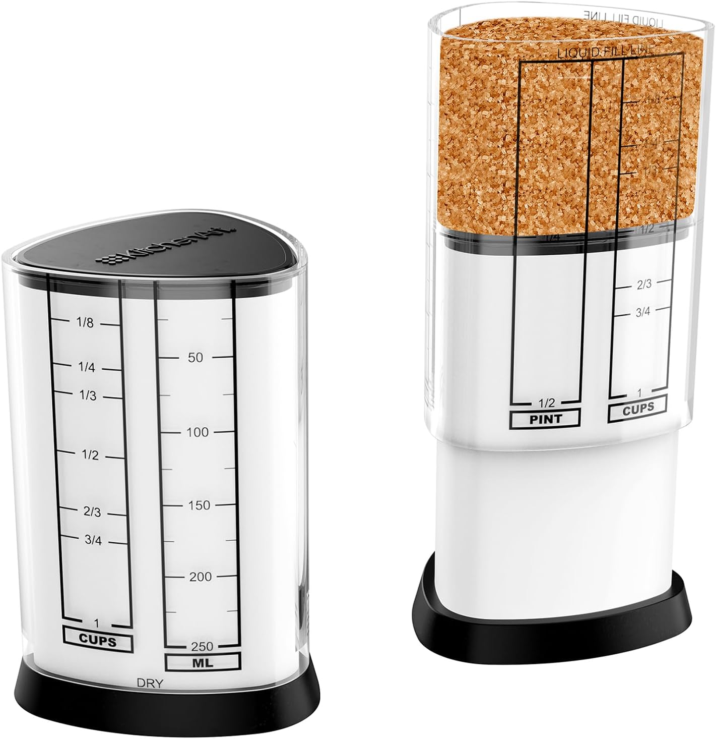 KitchenArt 1 Cup Tri Adjust-A-Cup Measuring Cup