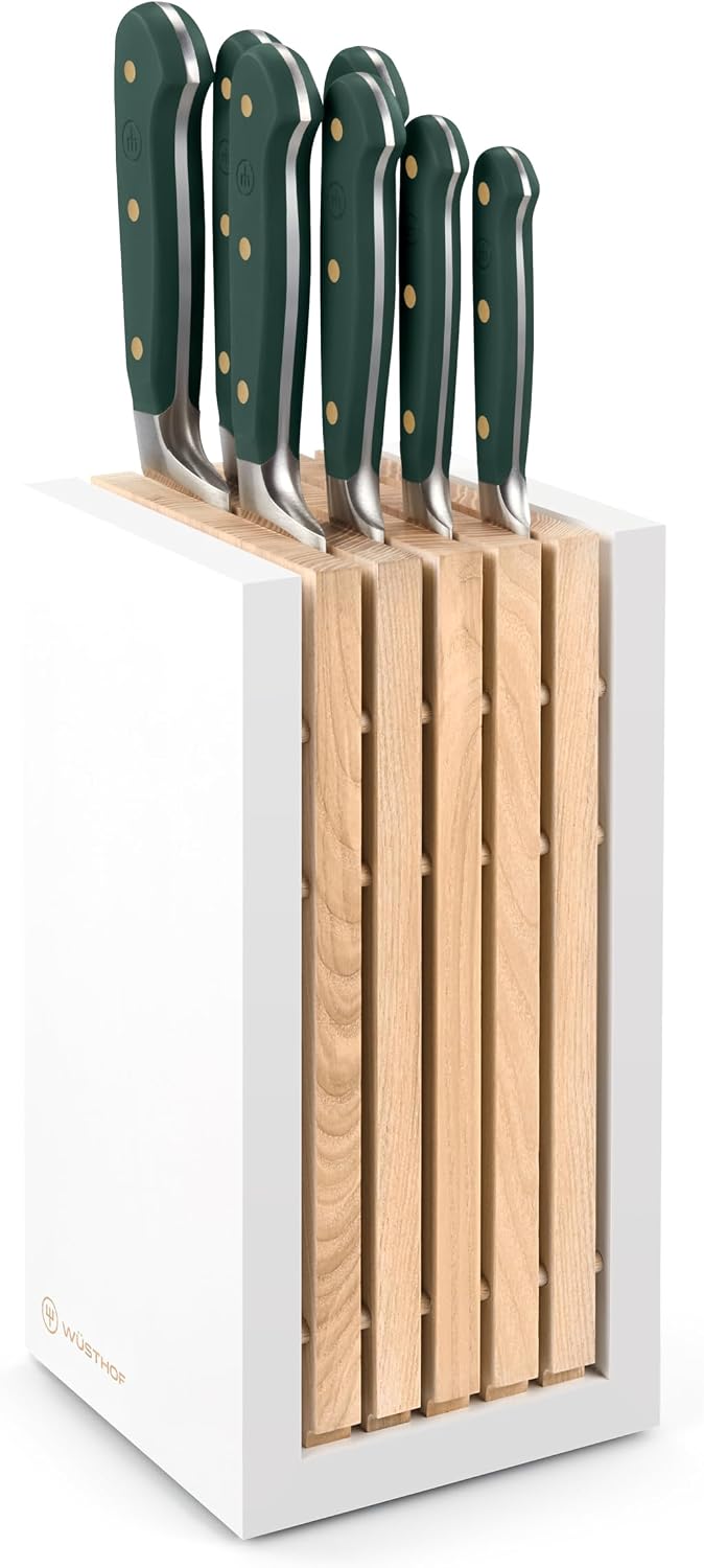Wüsthof Classic Fresh Rosemary Designer White Knife Block Set – 8 pcs