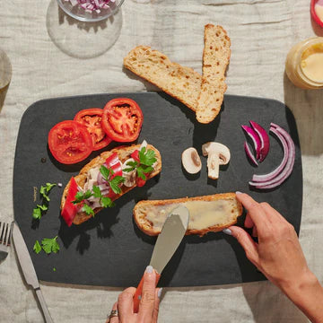 Cuisipro Fibre Wood Board – 10" x 15.75" x 0.25" / 27 x 40 x 0.6 cm – Slate Cuisipro by Kitchen Niche