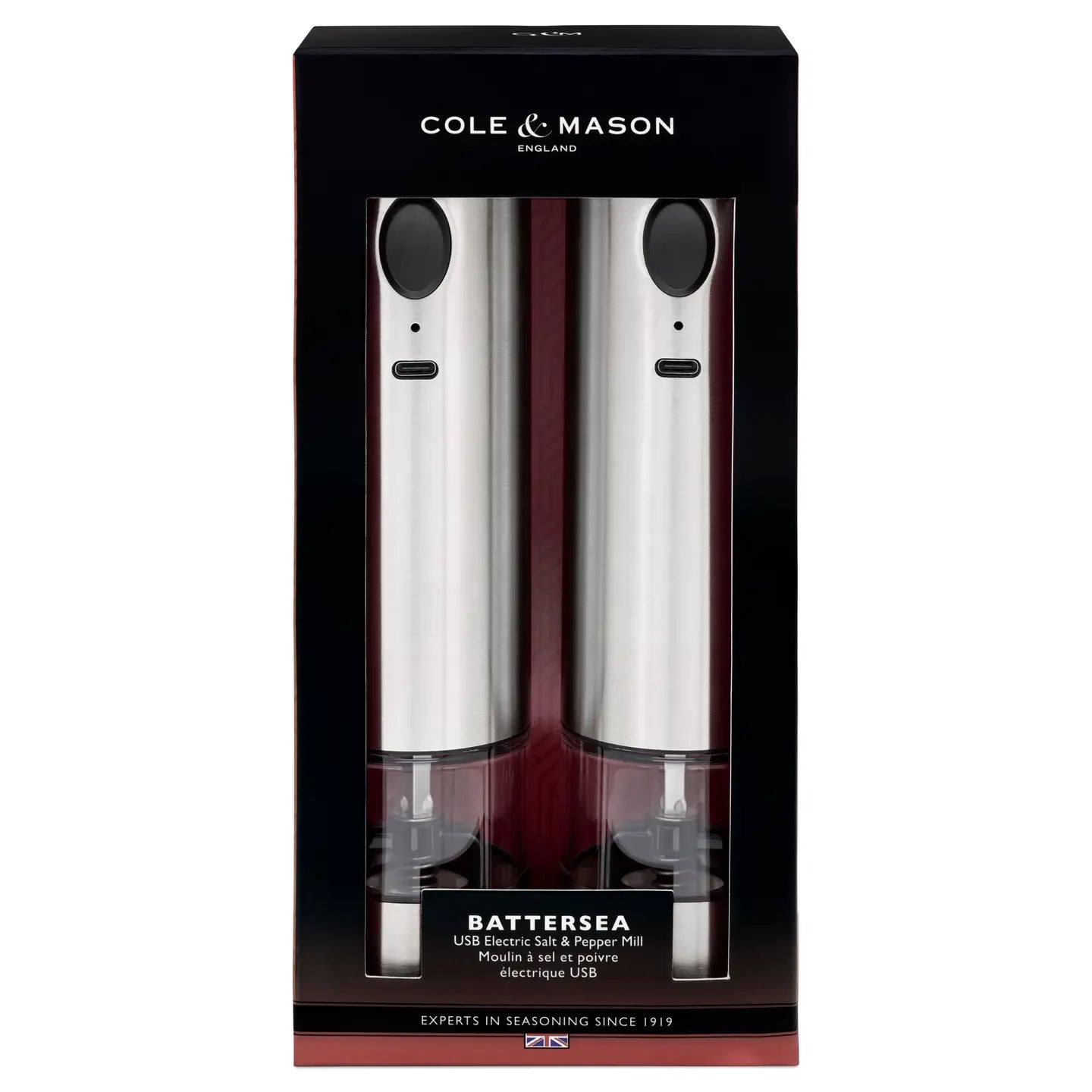 Cole & Mason Battersea USB Electric Salt & Pepper Mill Gift Set
