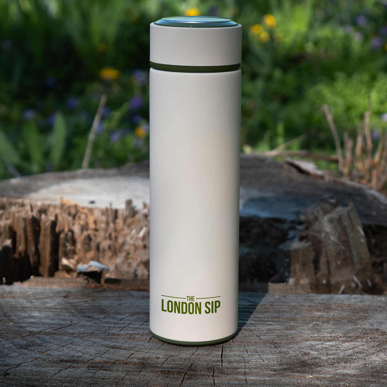 London Sip Tea Infuser Bottle – Safari Beige – 16 oz