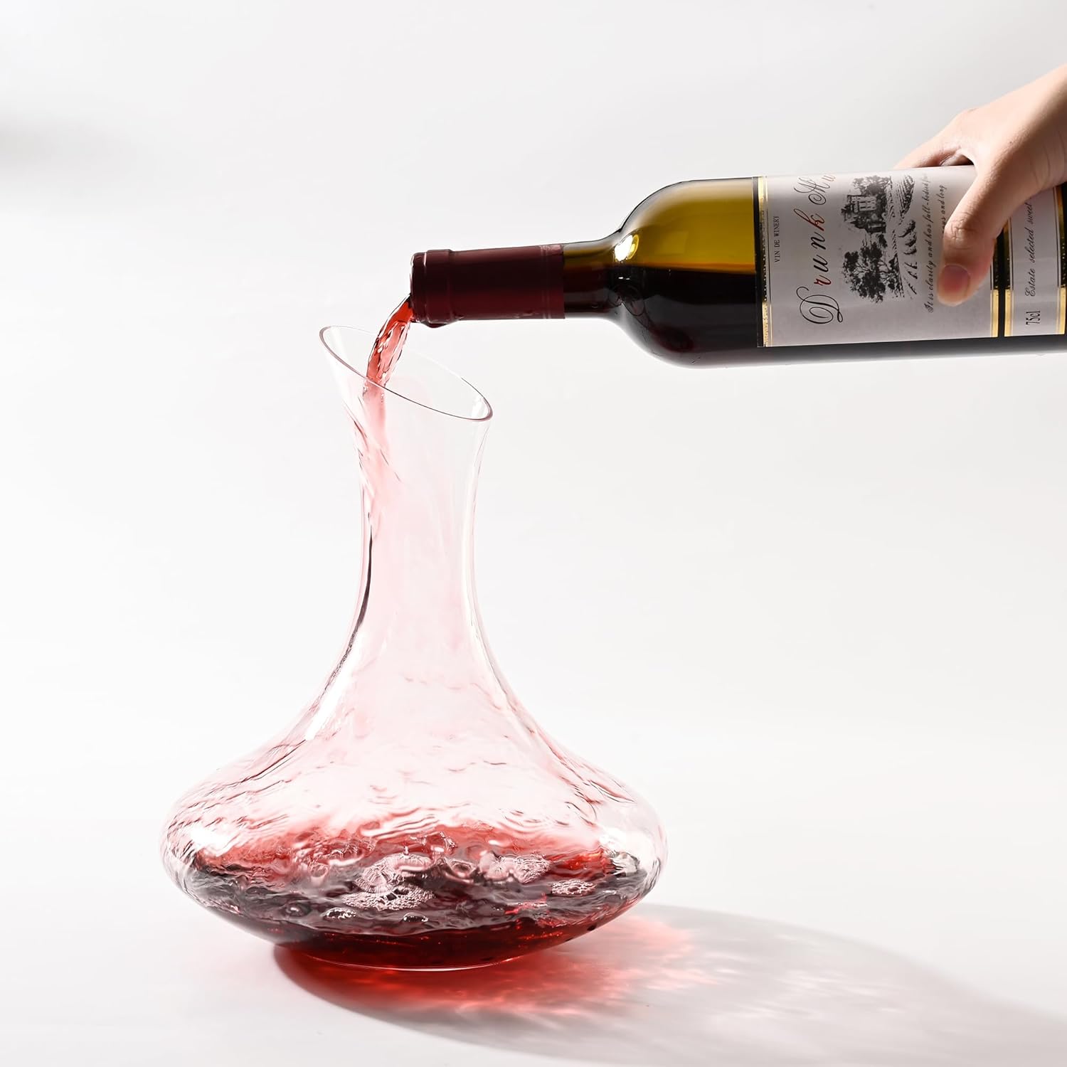 Outset Large Glass Wine Decanter
