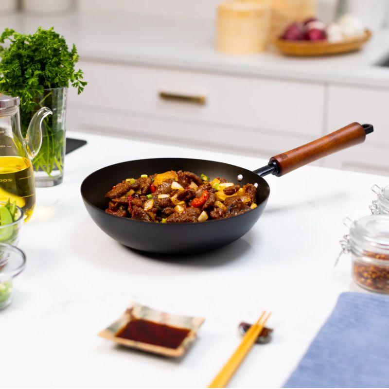 Joyce Chen Classic Series 9.5-Inch Carbon Steel Preseasoned Stir Fry Pan Joyce Chen by Kitchen Niche