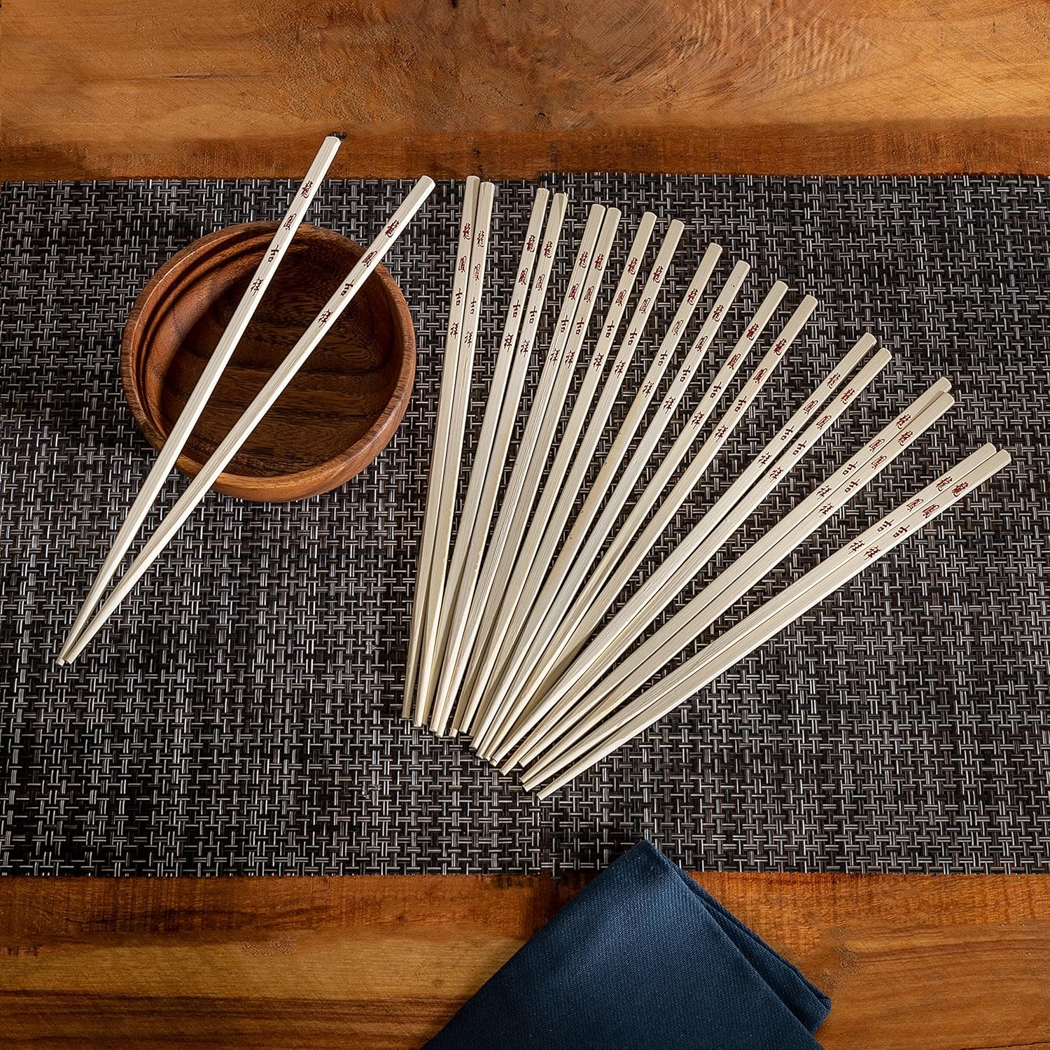 Joyce Chen Reusable Bamboo Chopsticks Set – 10 Pair