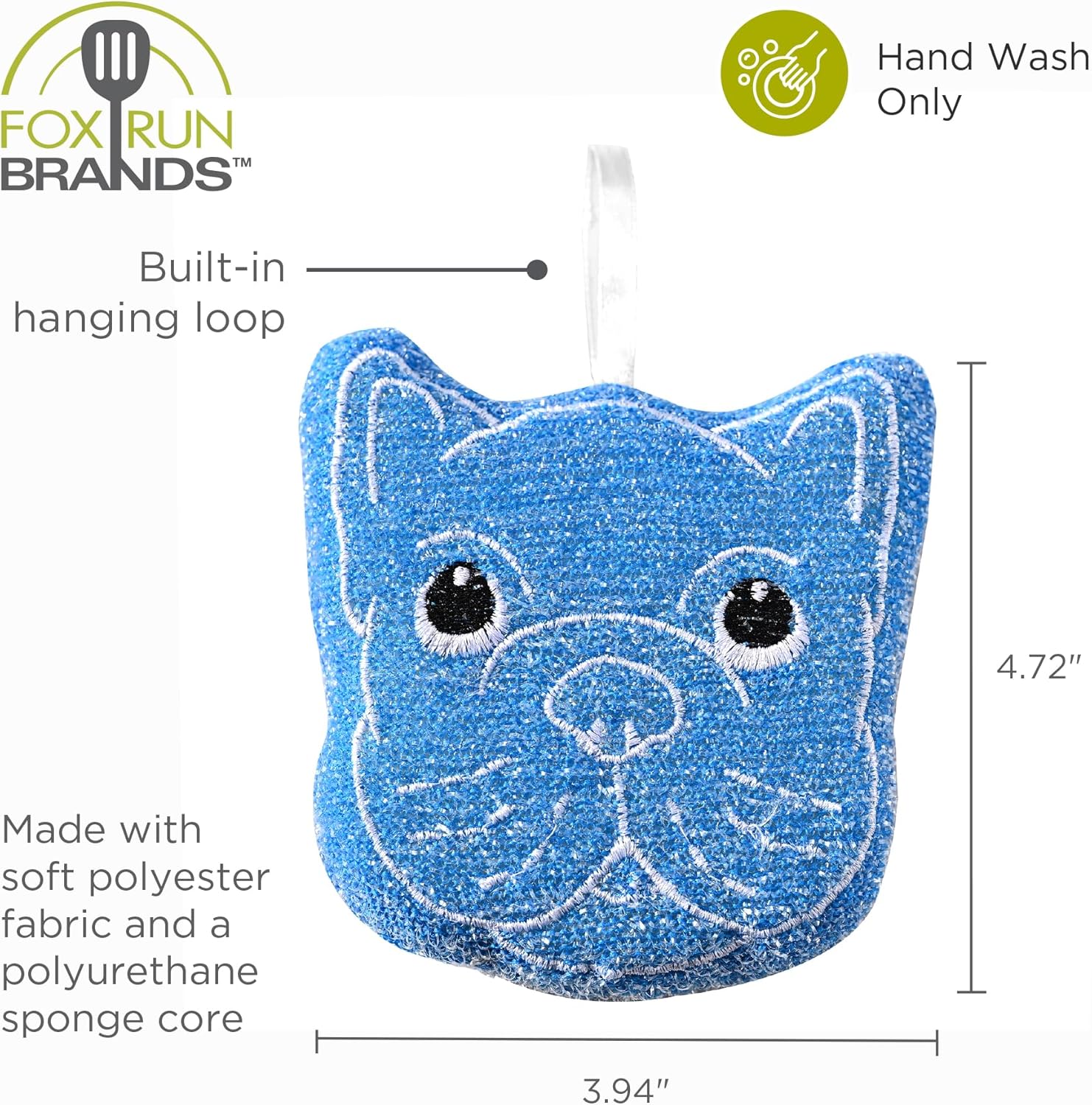 Fox Run Bulldog Scrub Sponge Set