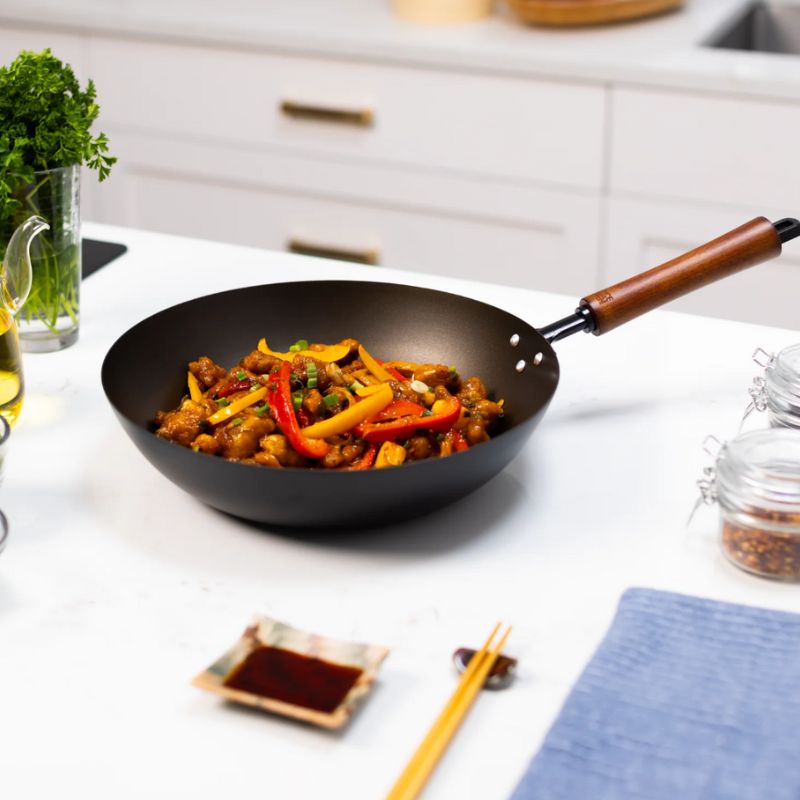 Joyce Chen Classic Series 12-Inch Carbon Steel Preseasoned Stir Fry Pan Joyce Chen by Kitchen Niche