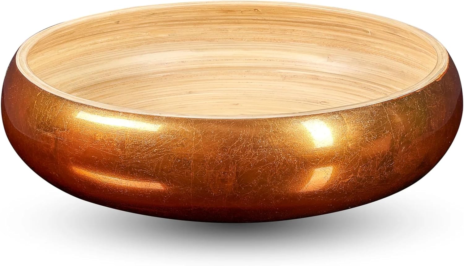 Joyce Chen Lexa Bamboo Fruit Bowl – Copper – 12 Inch