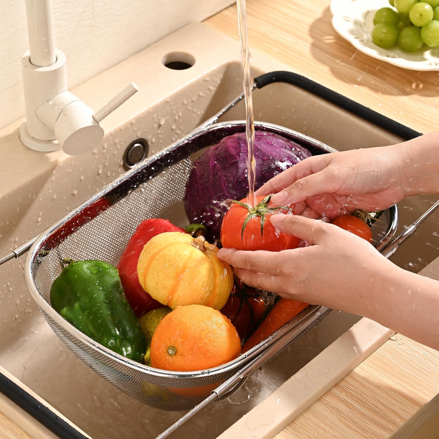 Fox Run Expandable Stainless Steel Colander
