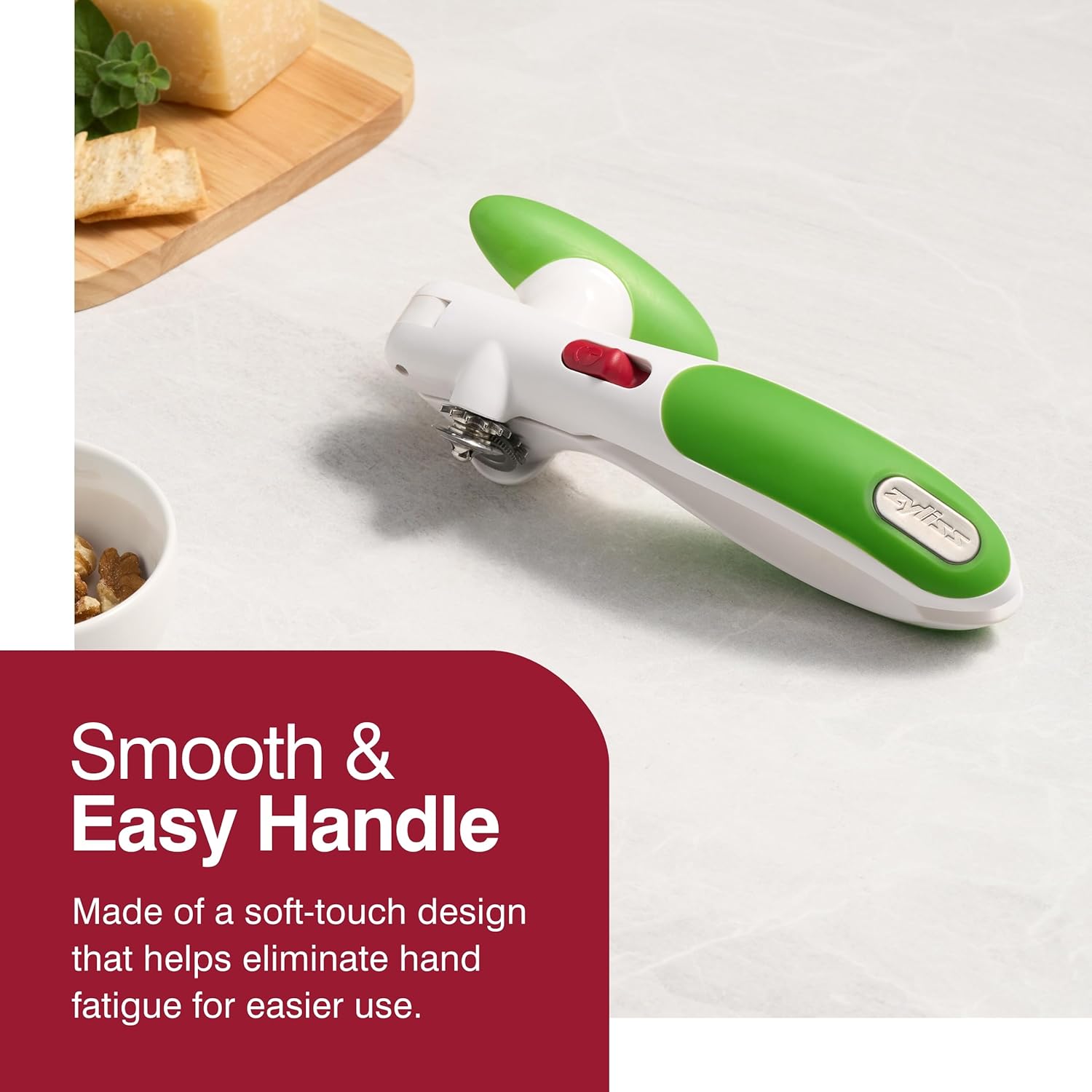 Zyliss Lock 'N Lift Can Opener – Green by Kitchen Niche