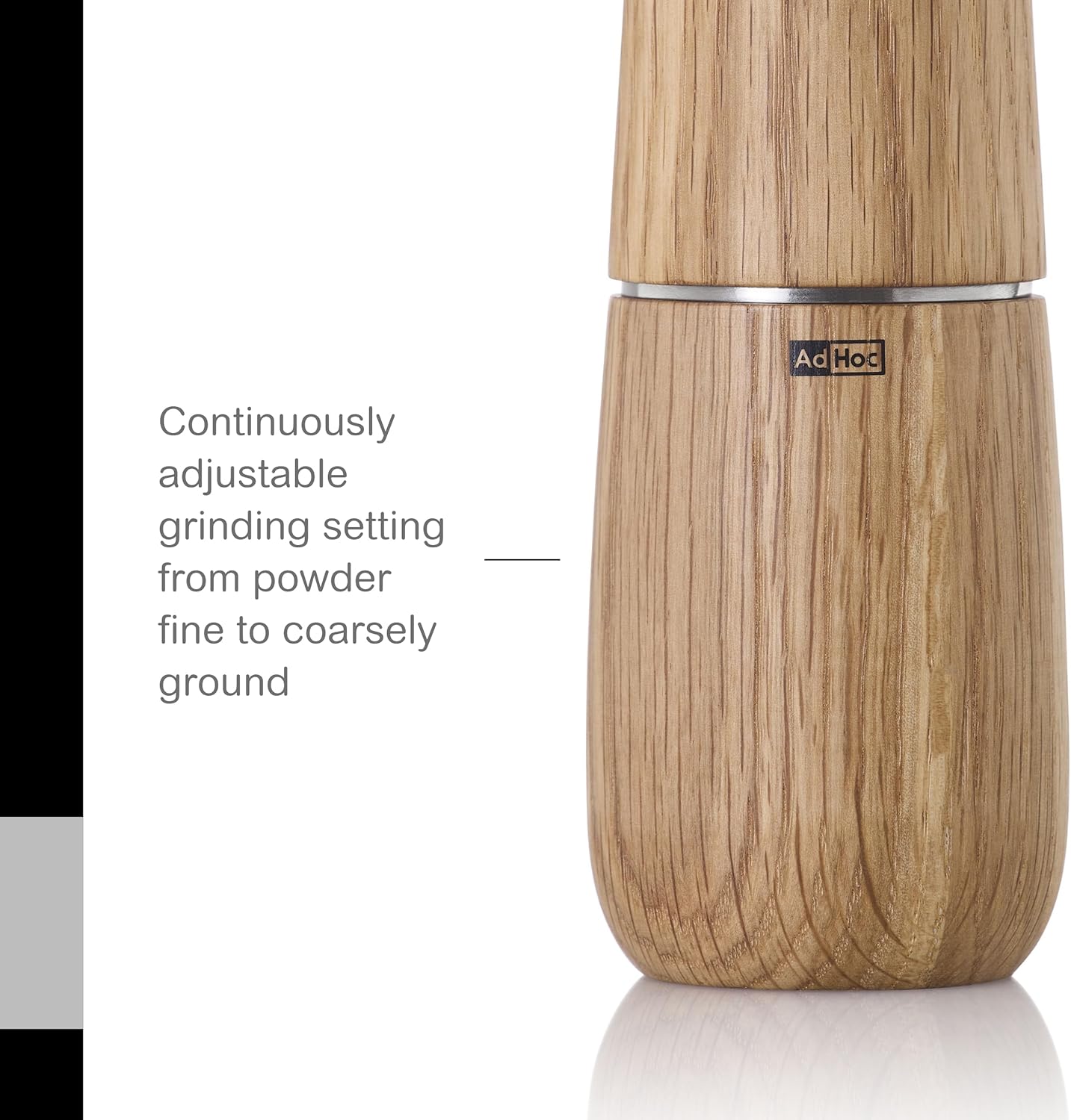 AdHoc Yono Salt and Pepper Mill – Light Oak – 6" / 15 cm by Kitchen Niche