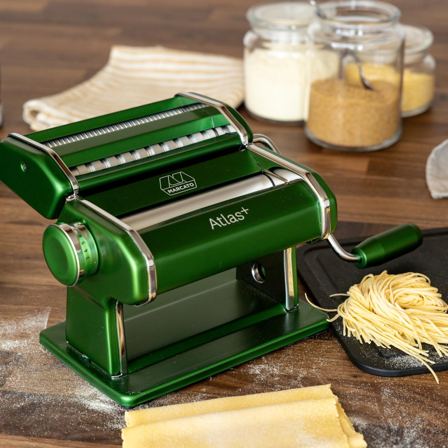 Marcato Atlas+ 150 Premium Pasta Machine, Green