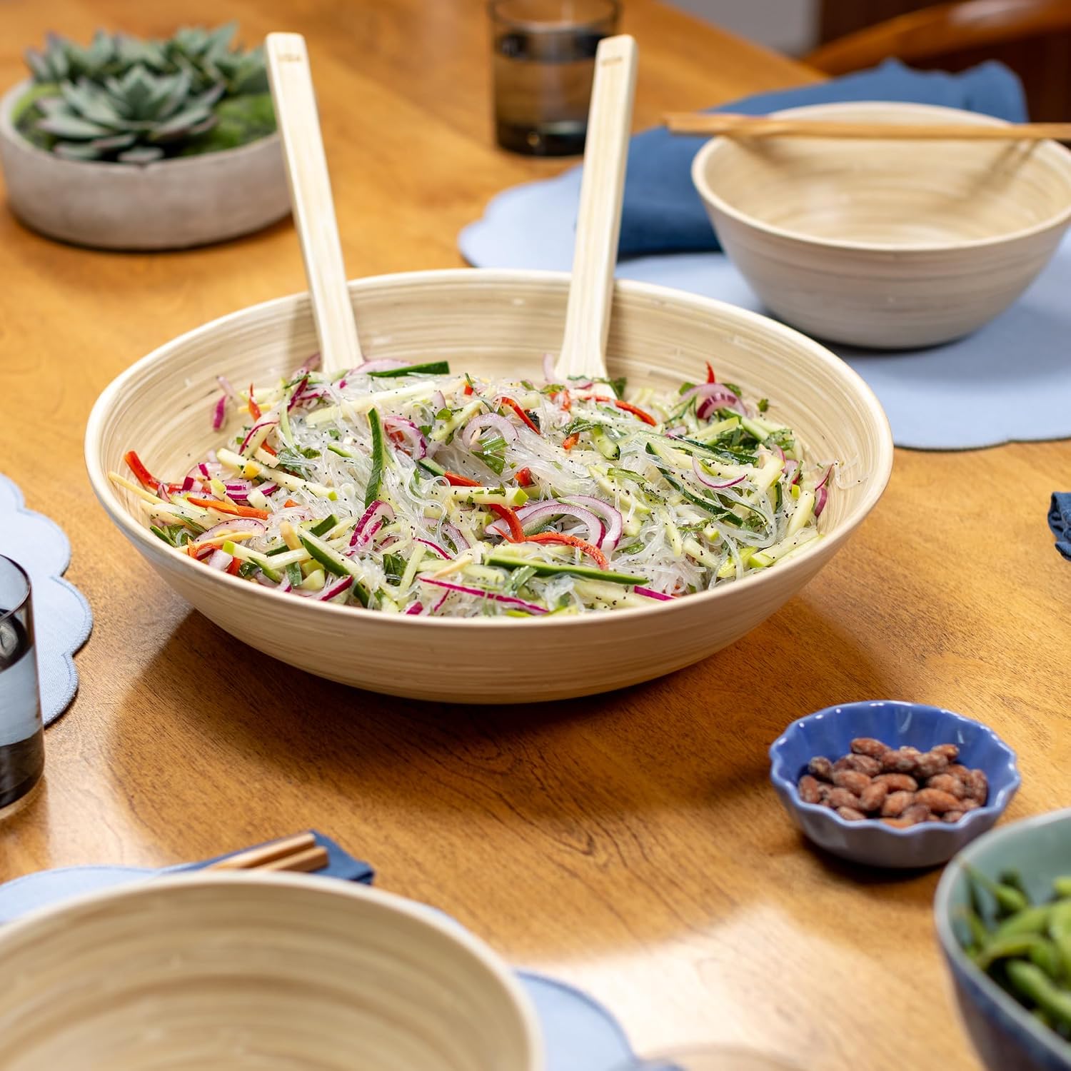 Joyce Chen Lexa Bamboo Salad Bowl – Natural – 14 Inch