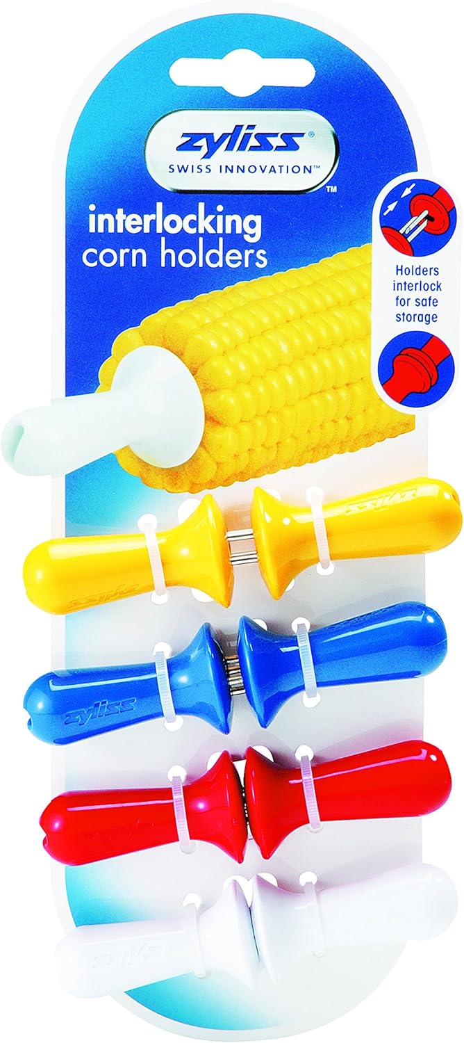 Zyliss Interlocking Corn Holders – Opaque by Kitchen Niche