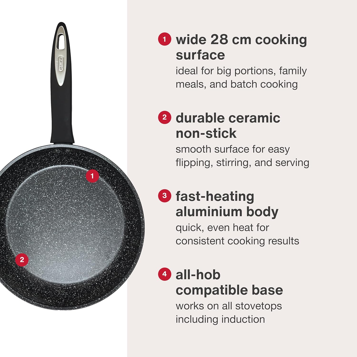 Zyliss Ultimate Ceramic Fry Pan – 28 cm