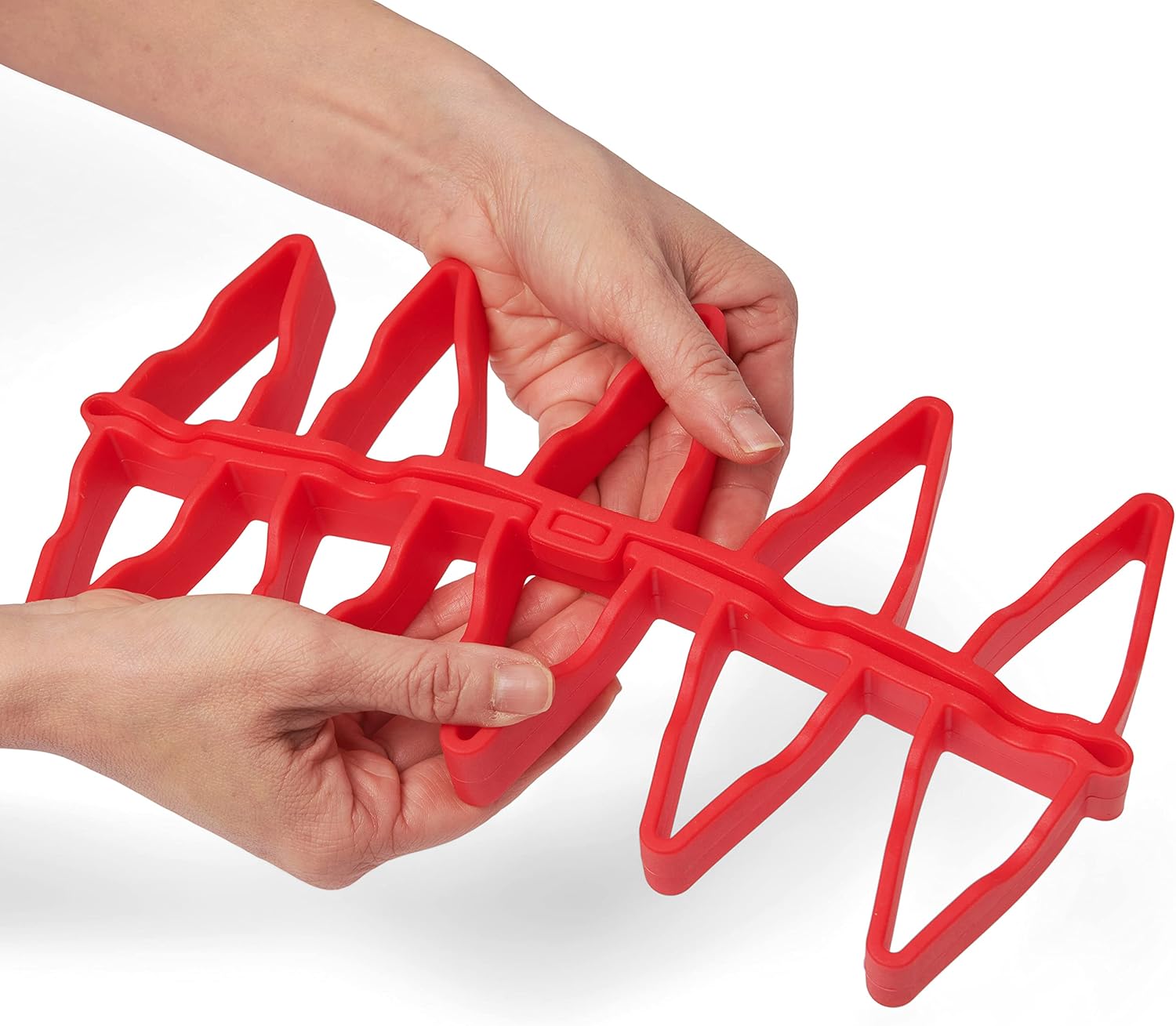 Cuisipro Silicone Dual Trivet – 7.5" x 7" x 1" / 19 x 17.8 x 2.4 cm – Red Cuisipro by Kitchen Niche