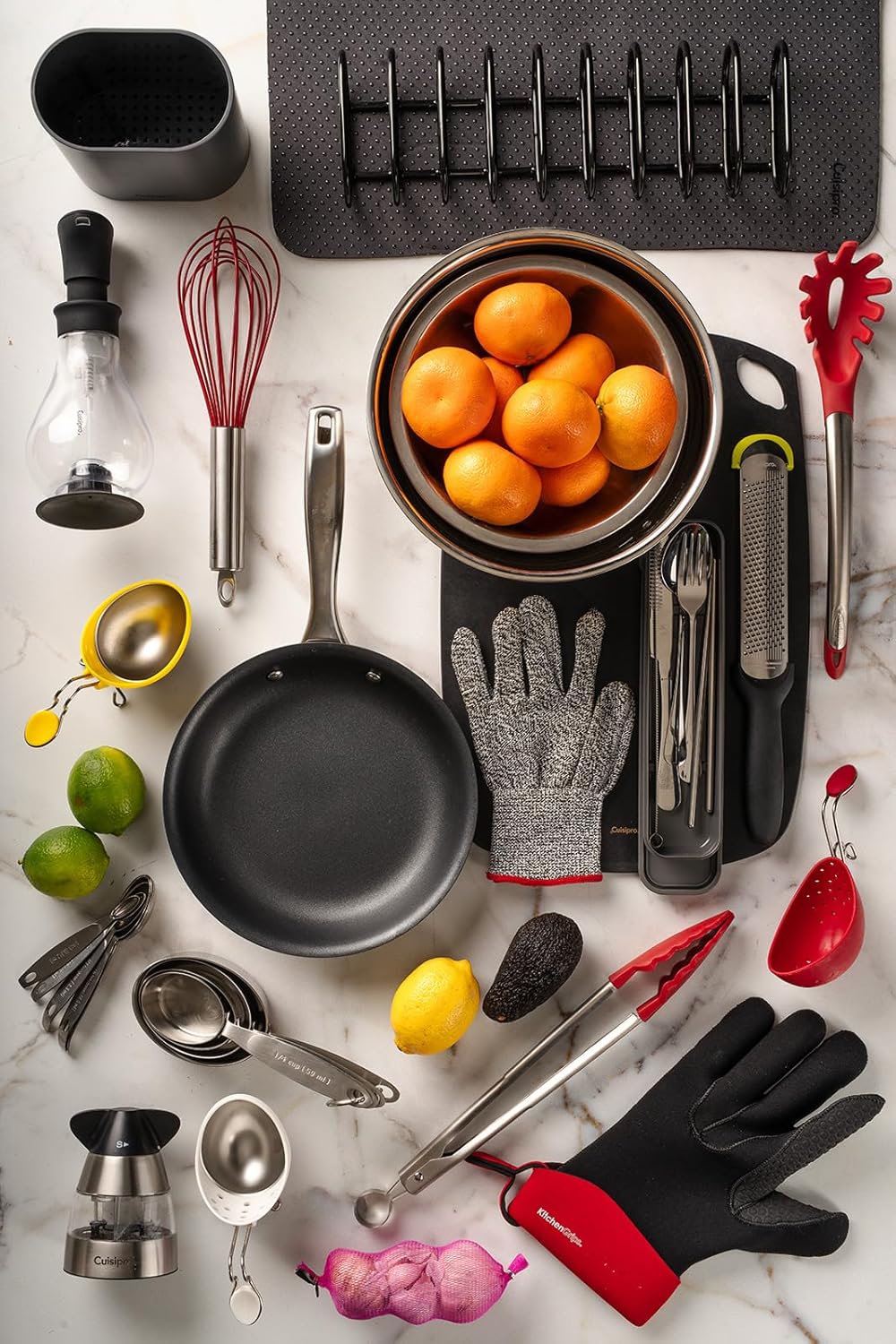 Cuisipro Balloon Whisk (8 wires) – 10" / 25.4 cm – Silicone Red Cuisipro by Kitchen Niche