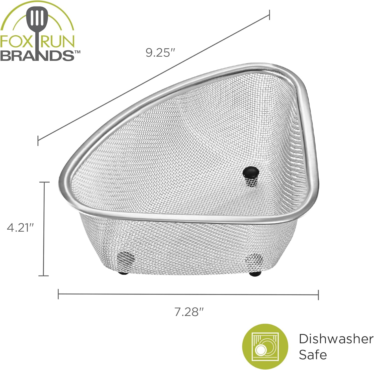 Fox Run 3-Quart Stainless Steel Triangular Colander