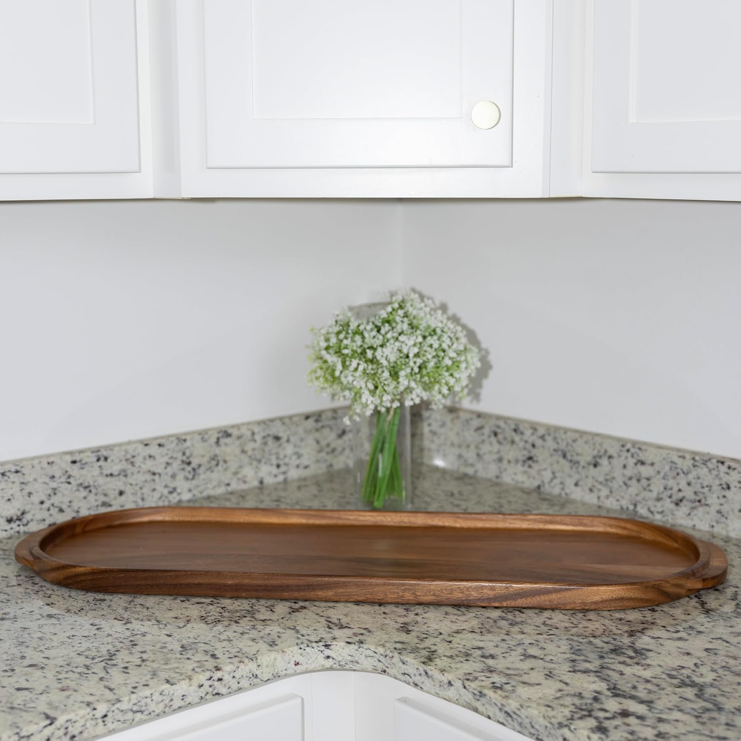 Ironwood Frederiksberg Oval Acacia Wood Charcuterie and Serving Tray